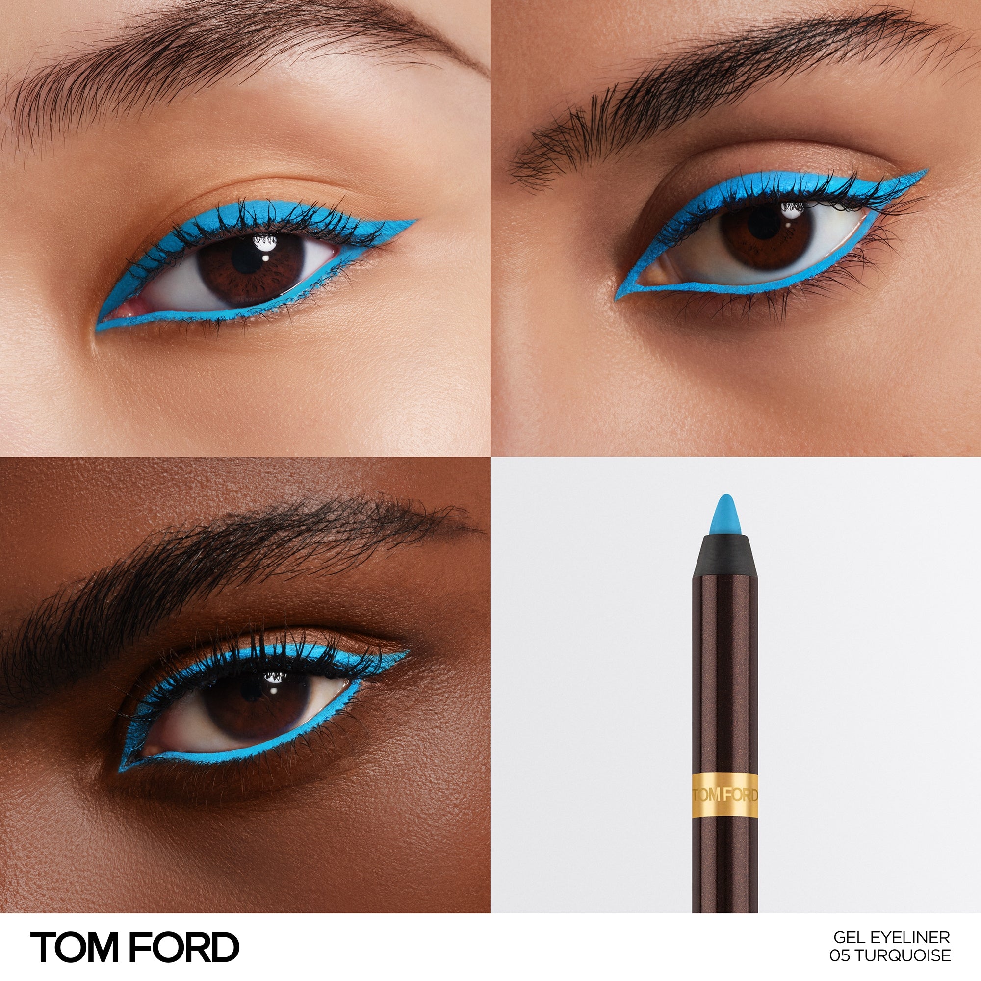 Gel Eyeliner, 1.2 g, 05 Turquoise, 05, Model, multiple