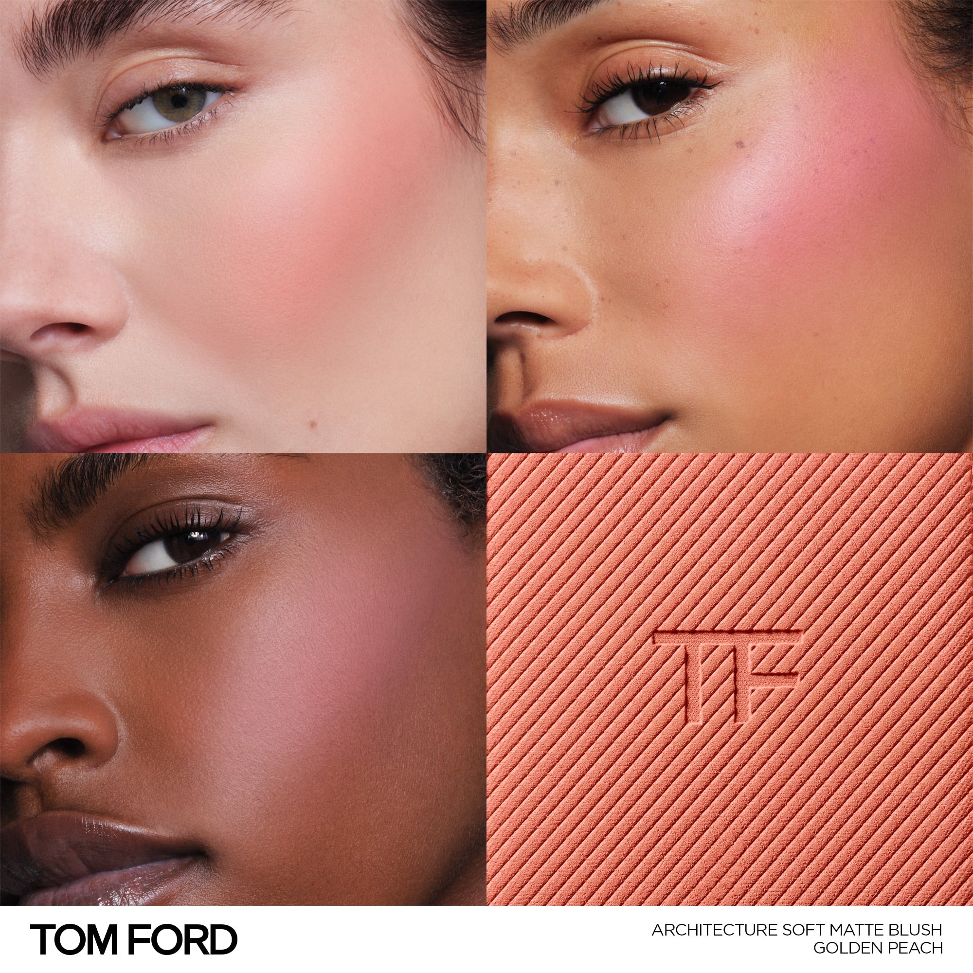 Architecture Soft Matte Blush, 11.0 g, 03 Golden Peach, 03, Model, multiple