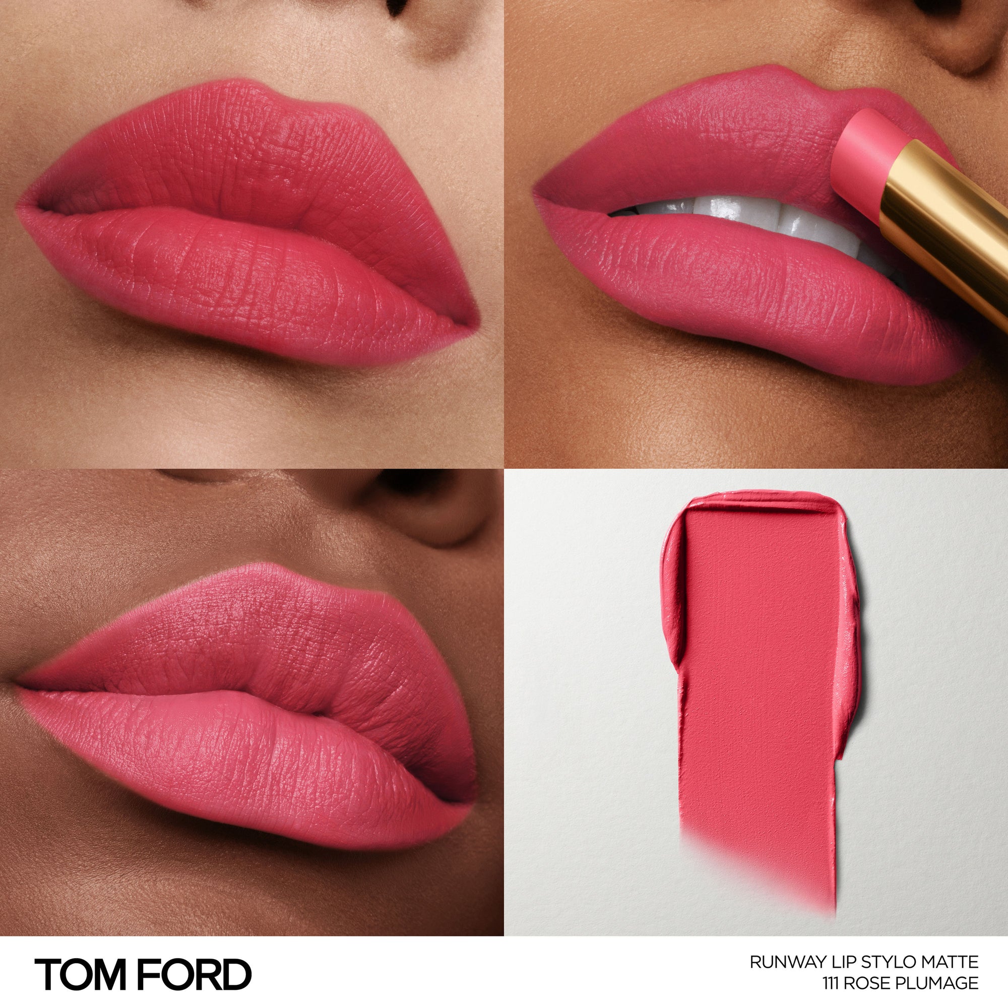 Runway Lip Stylo Matte, 2.0 g, 111 Rose Plumage, 111, Model, multiple