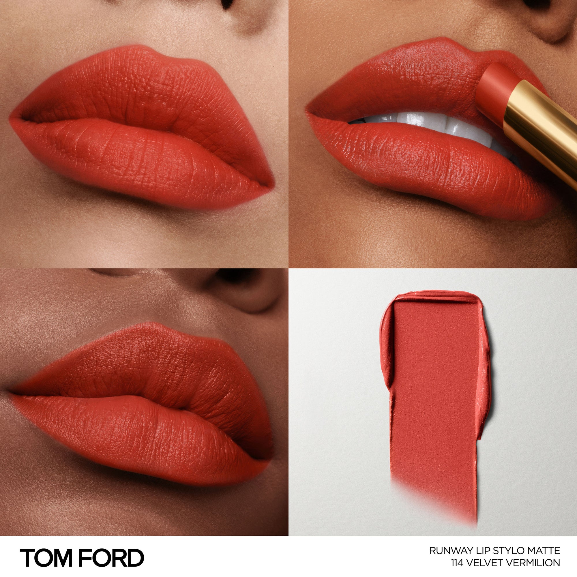 Runway Lip Stylo Matte, 2.0 g, 114 Velvet Vermilion, 114, Model, multiple