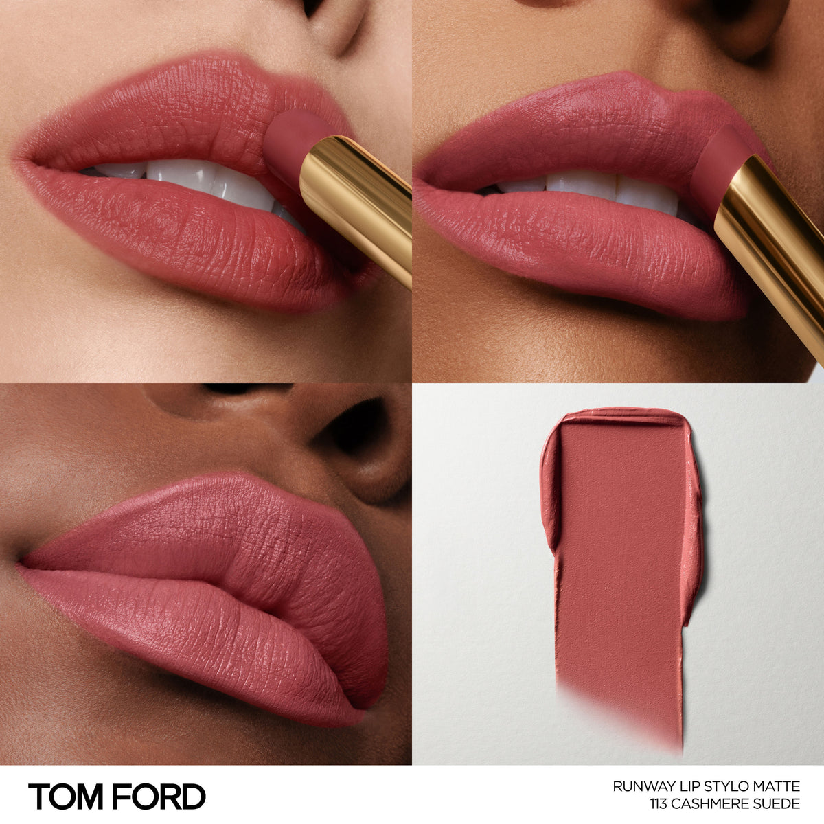 Runway Lip Stylo Matte, 2.0 g, 113 Cashmere Suede, 113, Model, multiple