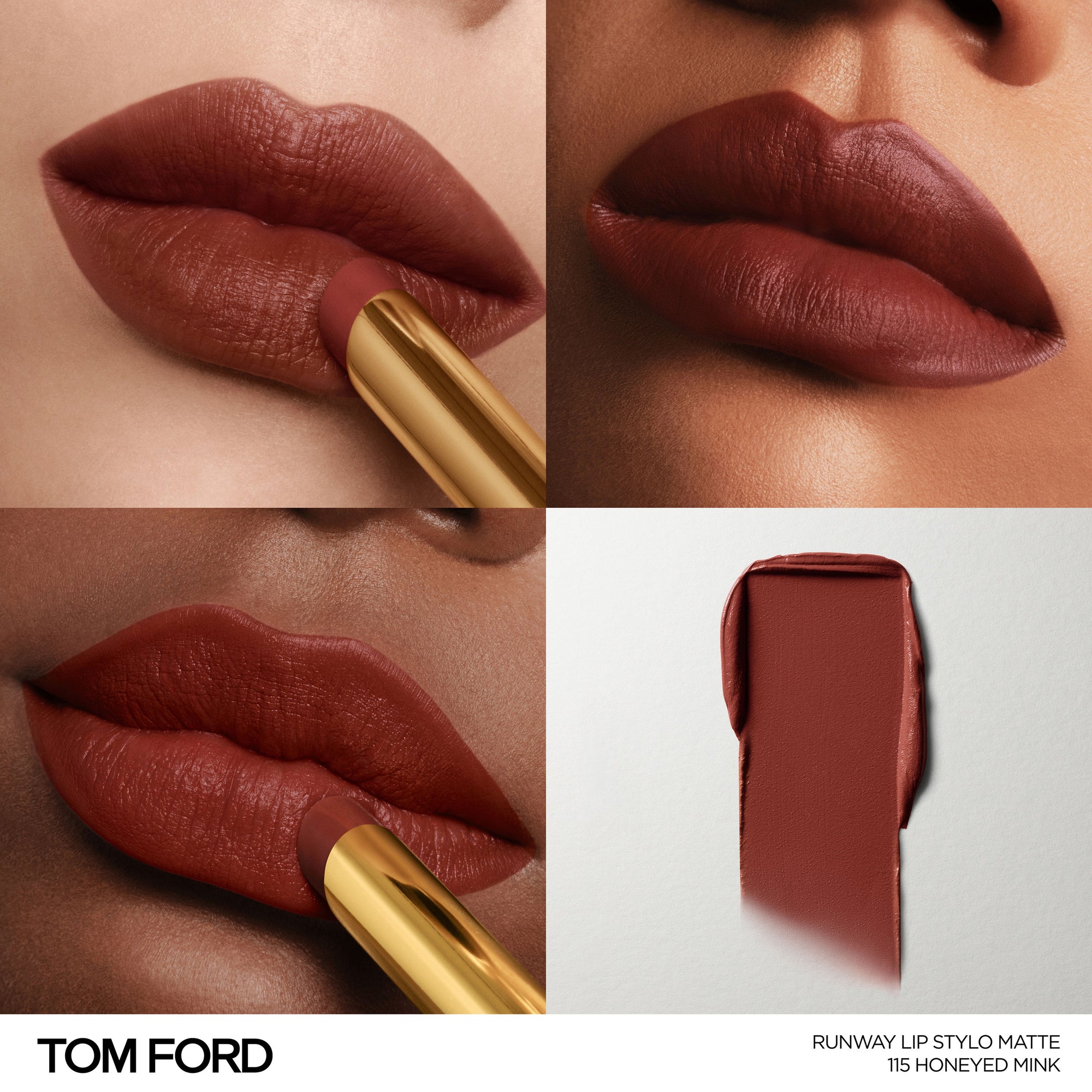 Runway Lip Stylo Matte, 2.0 g, 115 Honeyed Mink, 115, Model, multiple