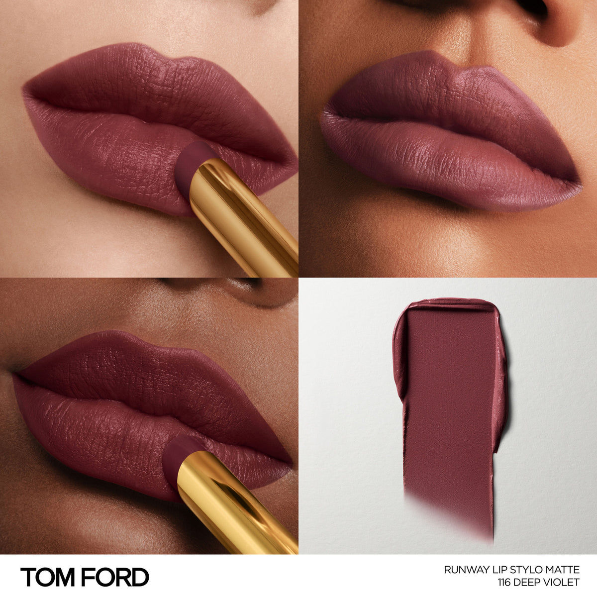 Runway Lip Stylo Matte, 2.0 g, 116 Deep Violet, 116, Model, multiple