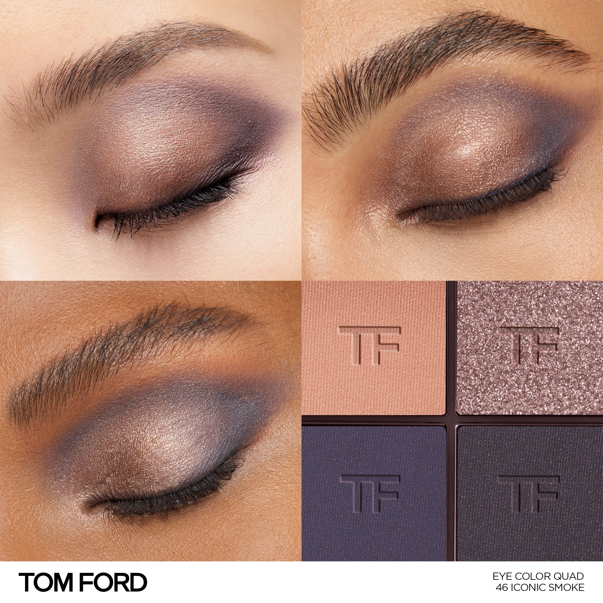 Runway Eye Color Quad Crème, 8.0 g, 46 Iconic Smoke, 46, Model, multiple