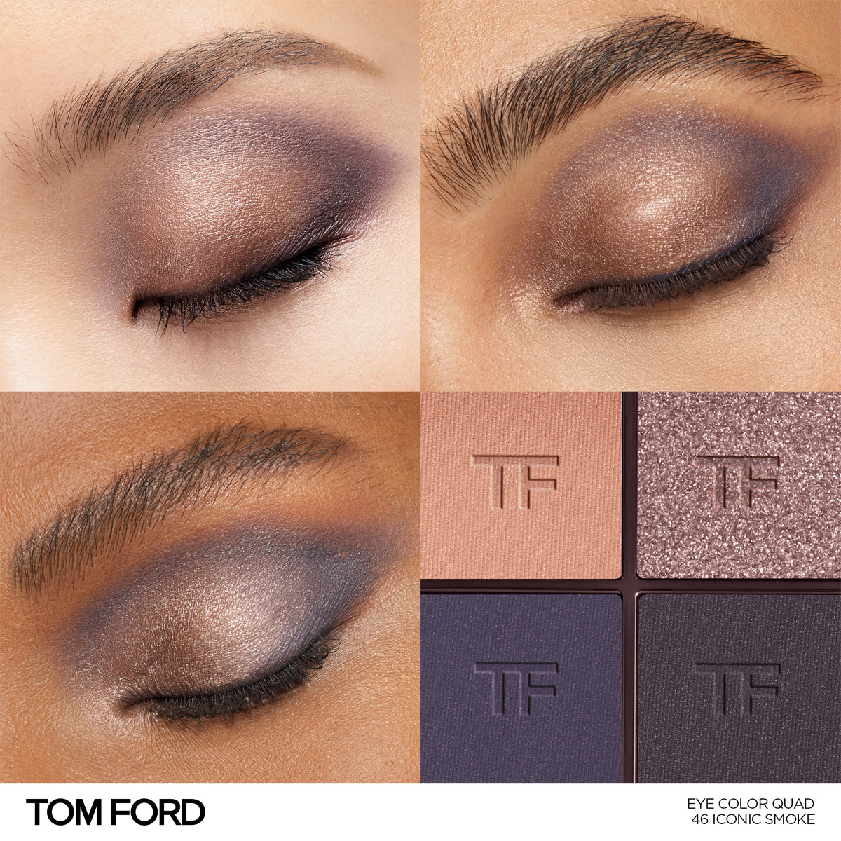 Runway Eye Color Quad Crème, 8.0 g, 46 Iconic Smoke, 46, Model, multiple