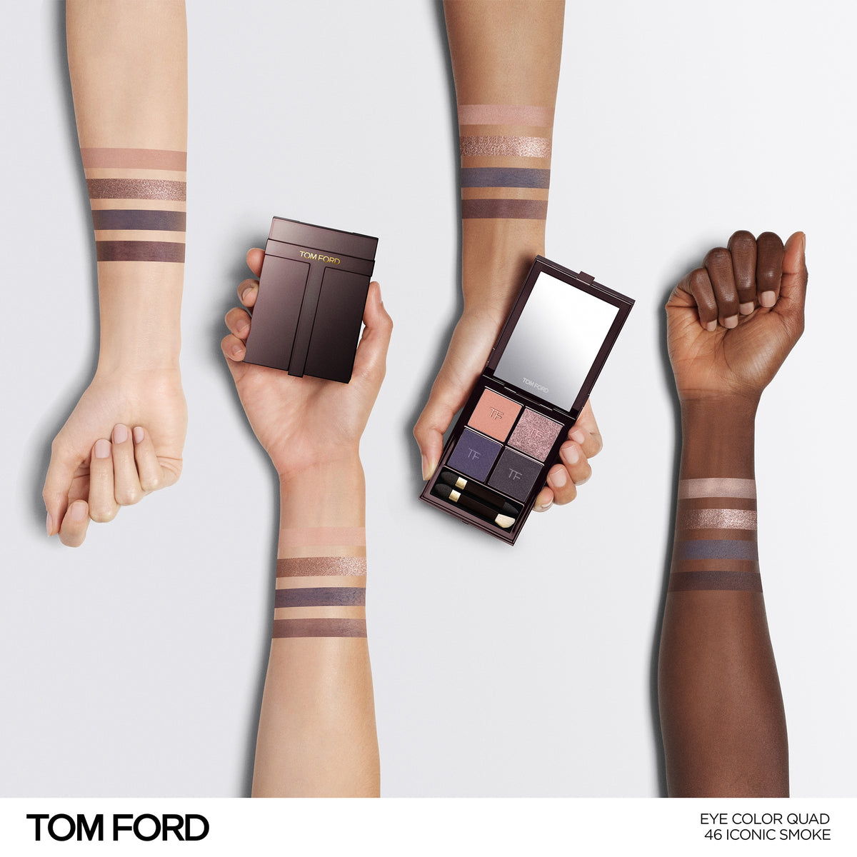 Runway Eye Color Quad Crème, 8.0 g, 46 Iconic Smoke, 46, Model