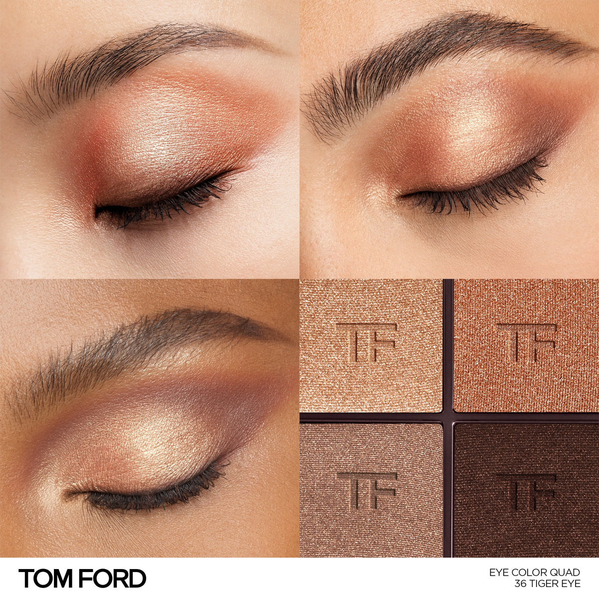 Runway Eye Color Quad Crème, 8.0 g, 36 Tiger Eye, 36, Model, multiple