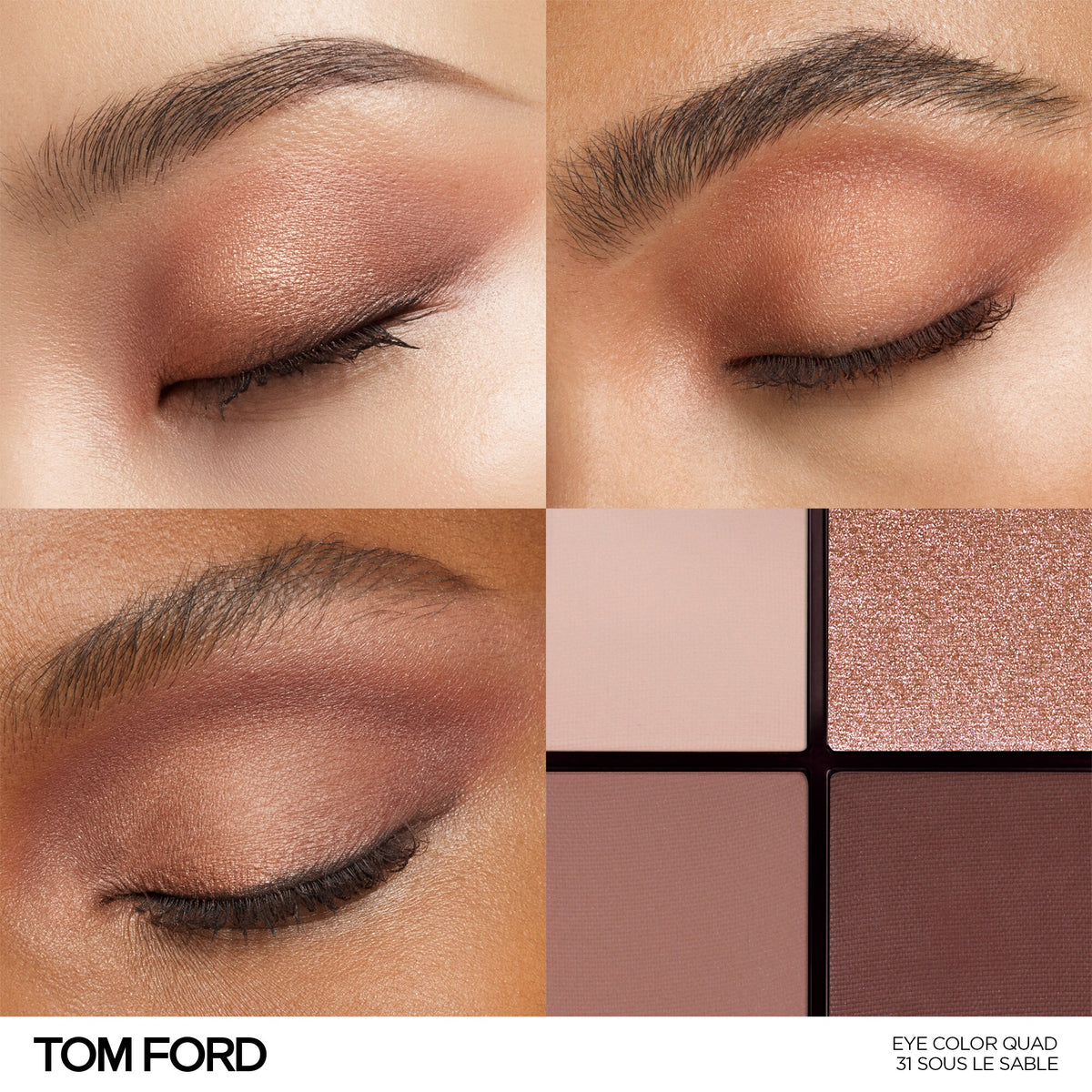 Runway Eye Color Quad Poudre, 11.0 g, 31 Sous Le Sable, 31, Model, multiple
