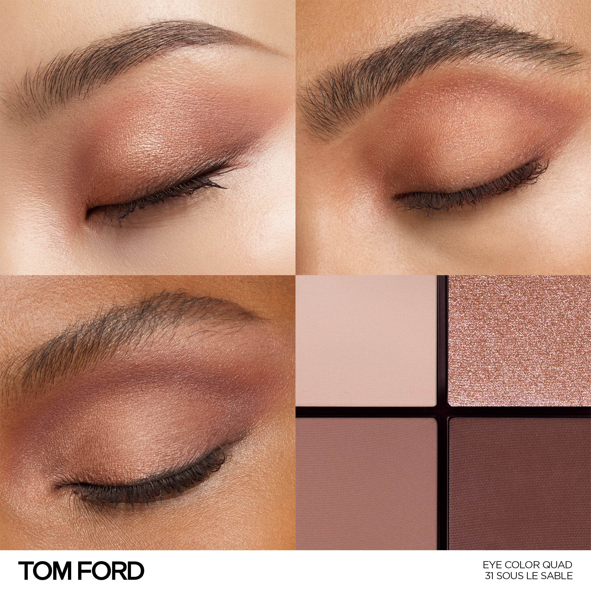 Runway Eye Color Quad Poudre, 11.0 g, 31 Sous Le Sable, 31, Model, multiple