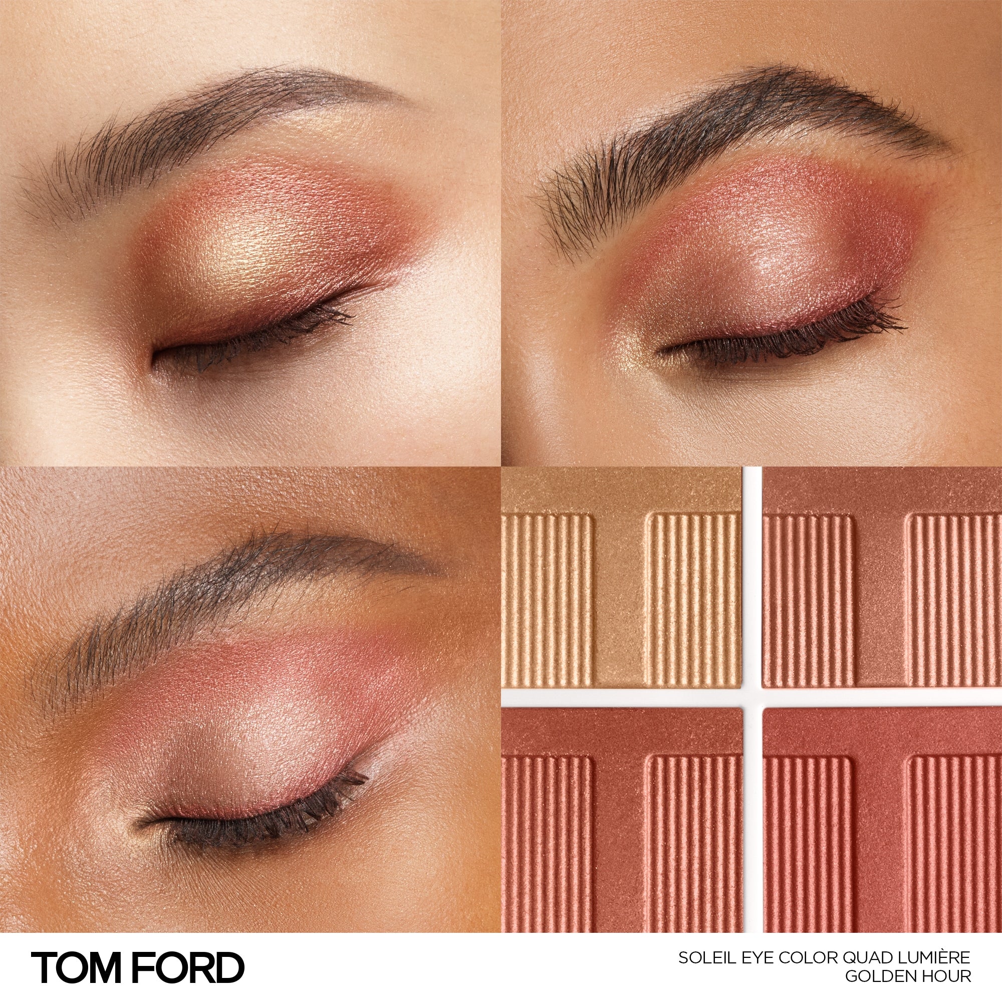 Soleil Eye Color Quad Lumière, 7.2 g, 40 Golden Hour, 40, Model, multiple
