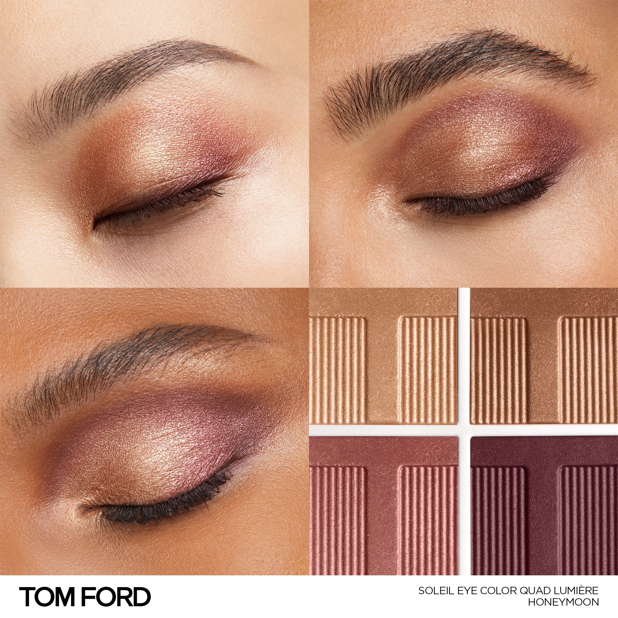 Soleil Eye Color Quad Lumière, 7.2 g, 04 Honeymoon, 04, Model, multiple