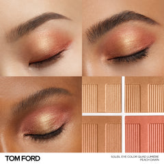 Soleil Eye Color Quad Lumière, 7.2 g, 41 Peach Dawn, 41, Model, multiple