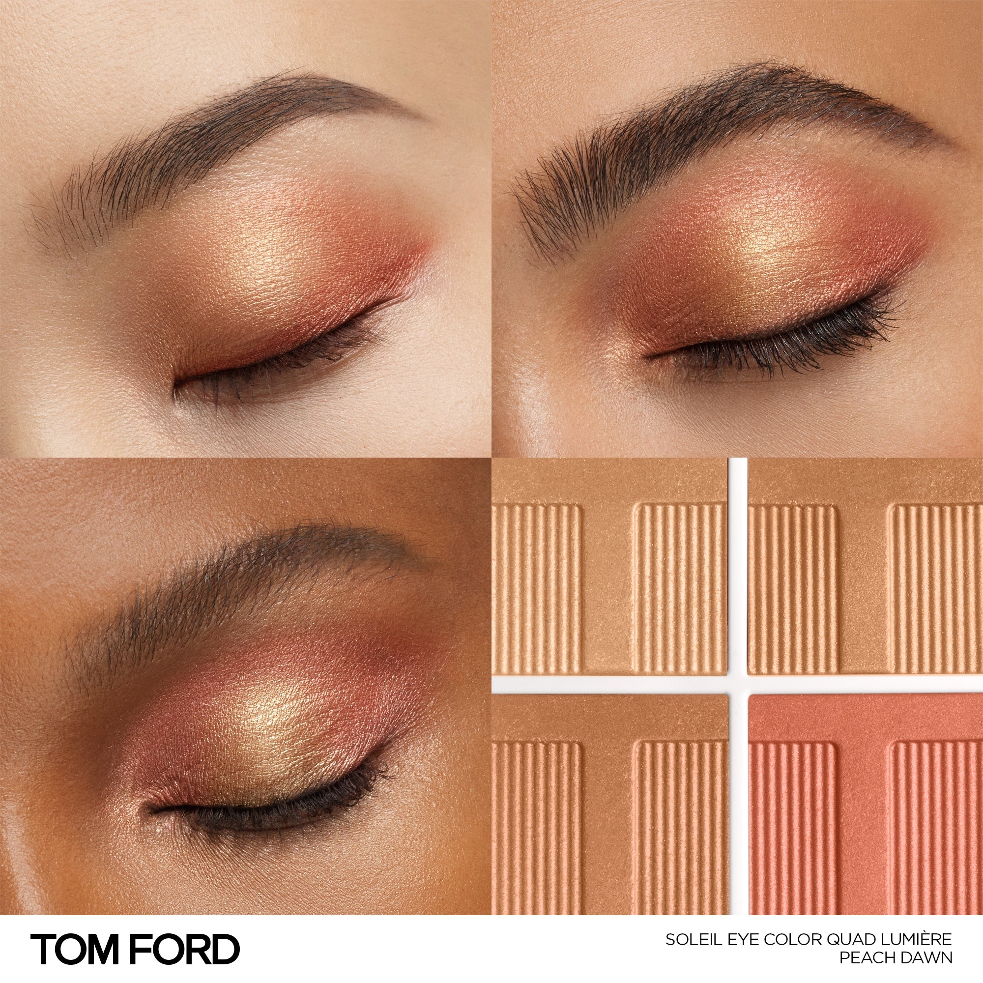 Soleil Eye Color Quad Lumière, 7.2 g, 41 Peach Dawn, 41, Model, multiple