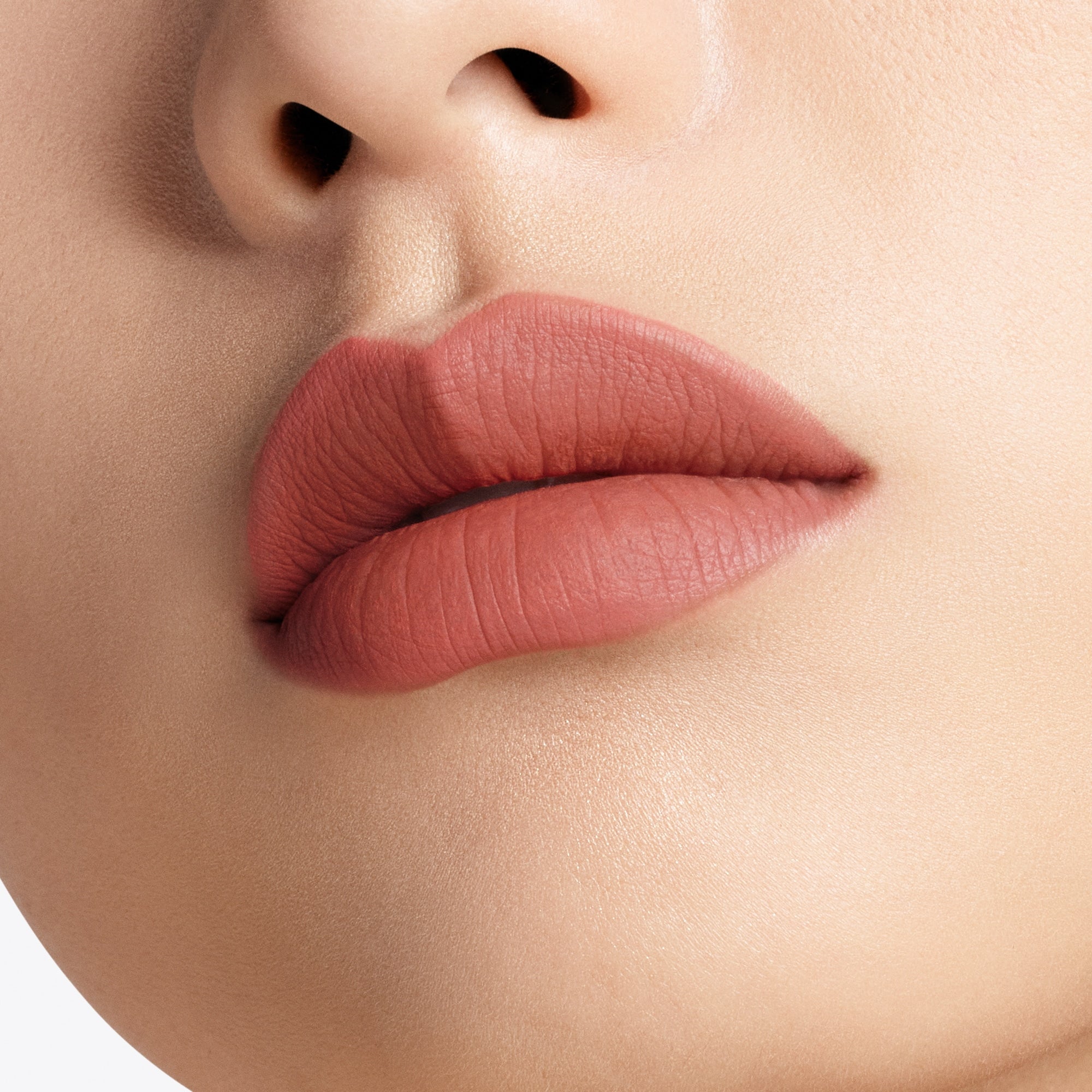 Runway Liquid Lip Color Matte, 6.0 ml, 131 Burnt Peach, 131, Model, light