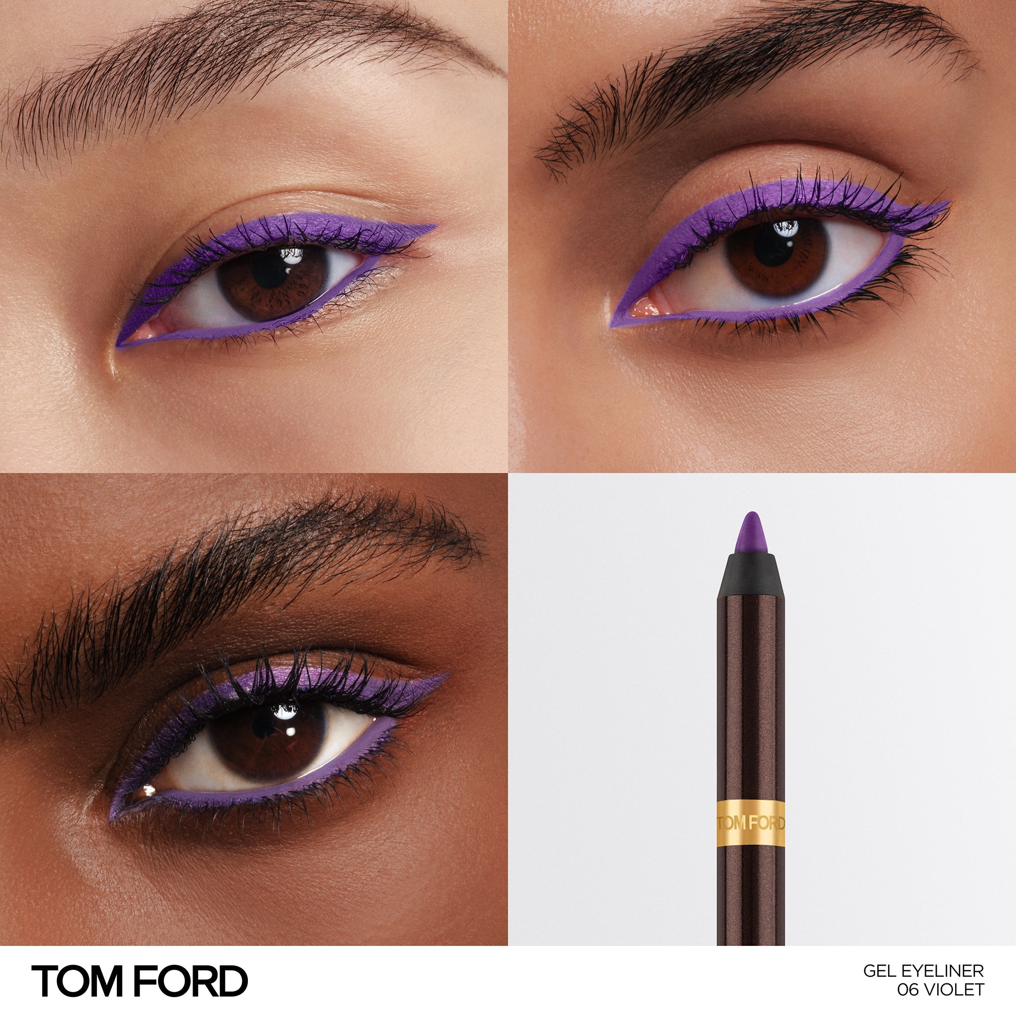 Gel Eyeliner, 1.2 g, 06 Violet, 06, Model, multiple