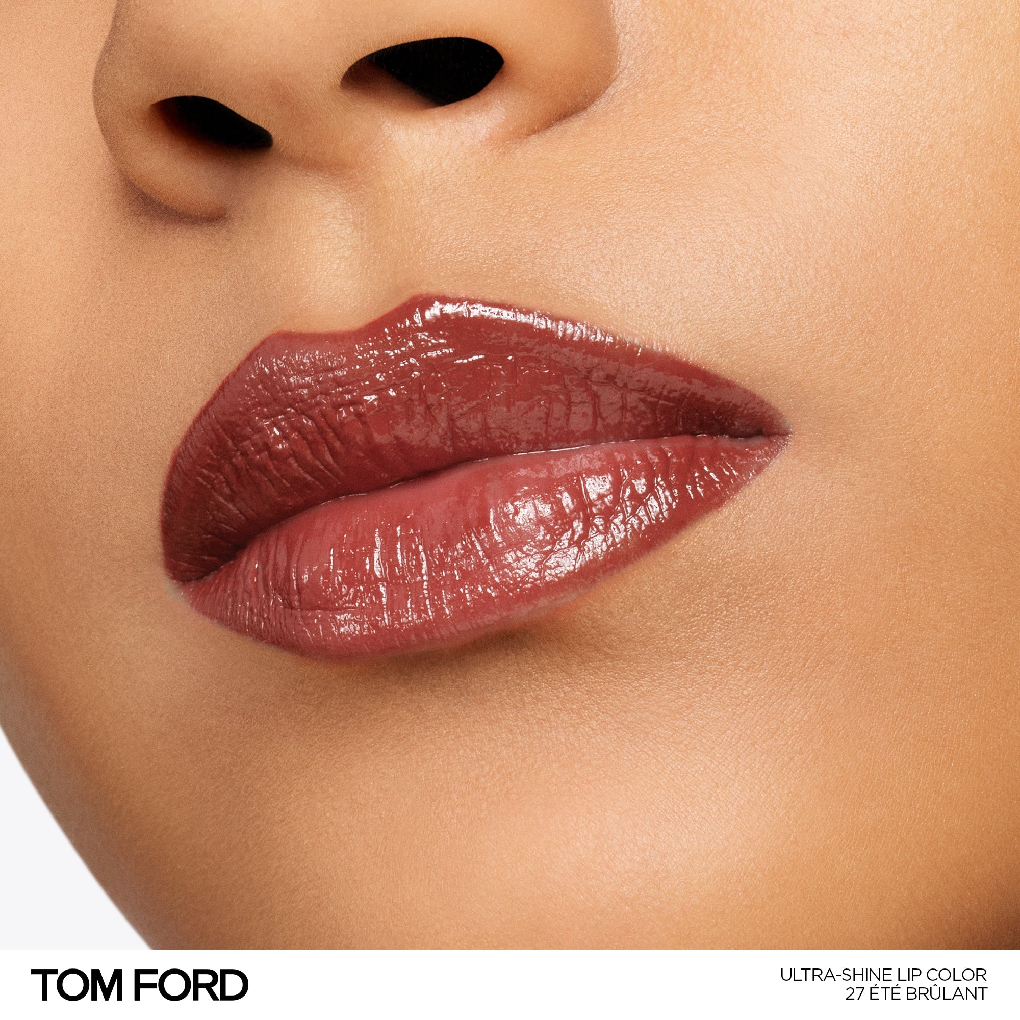 Ultra-Shine Lip Color, 3.3 g, 27 Été Brûlant, 27, Model, medium