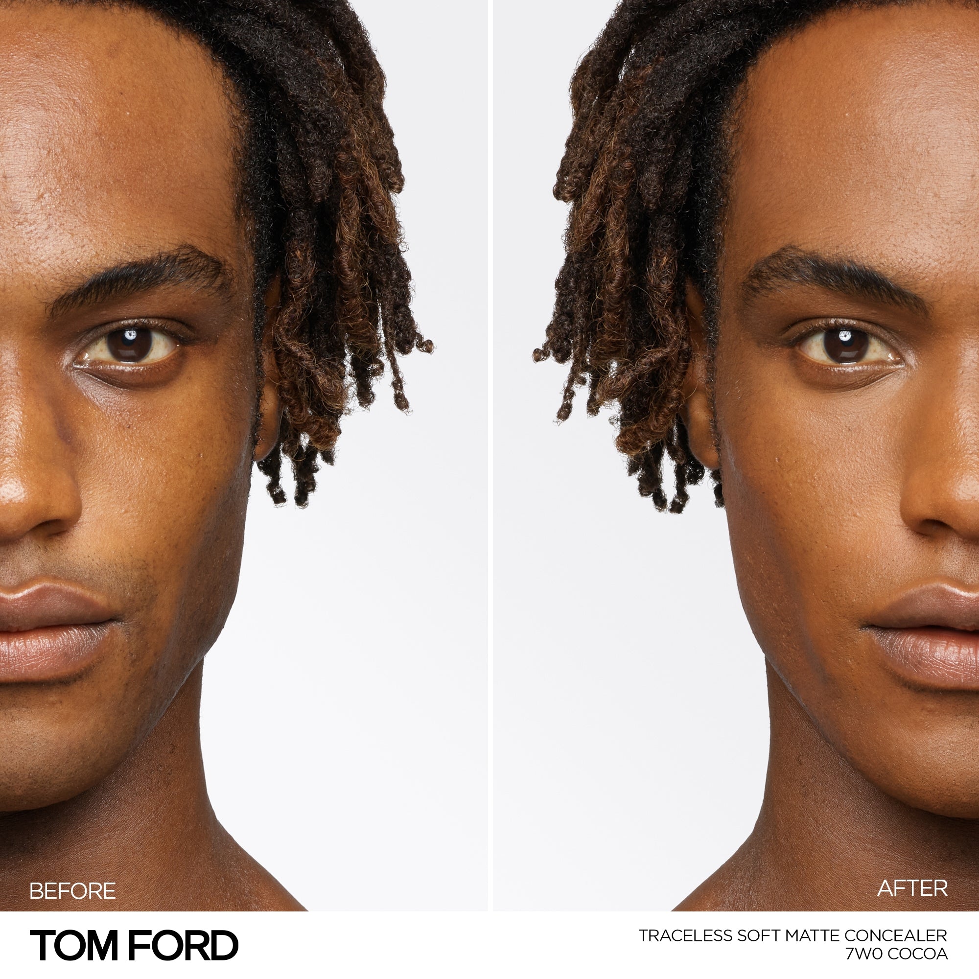 Traceless Soft Matte Concealer, 3.5 g, 7W0 Cocoa, 7W0, Model, deep