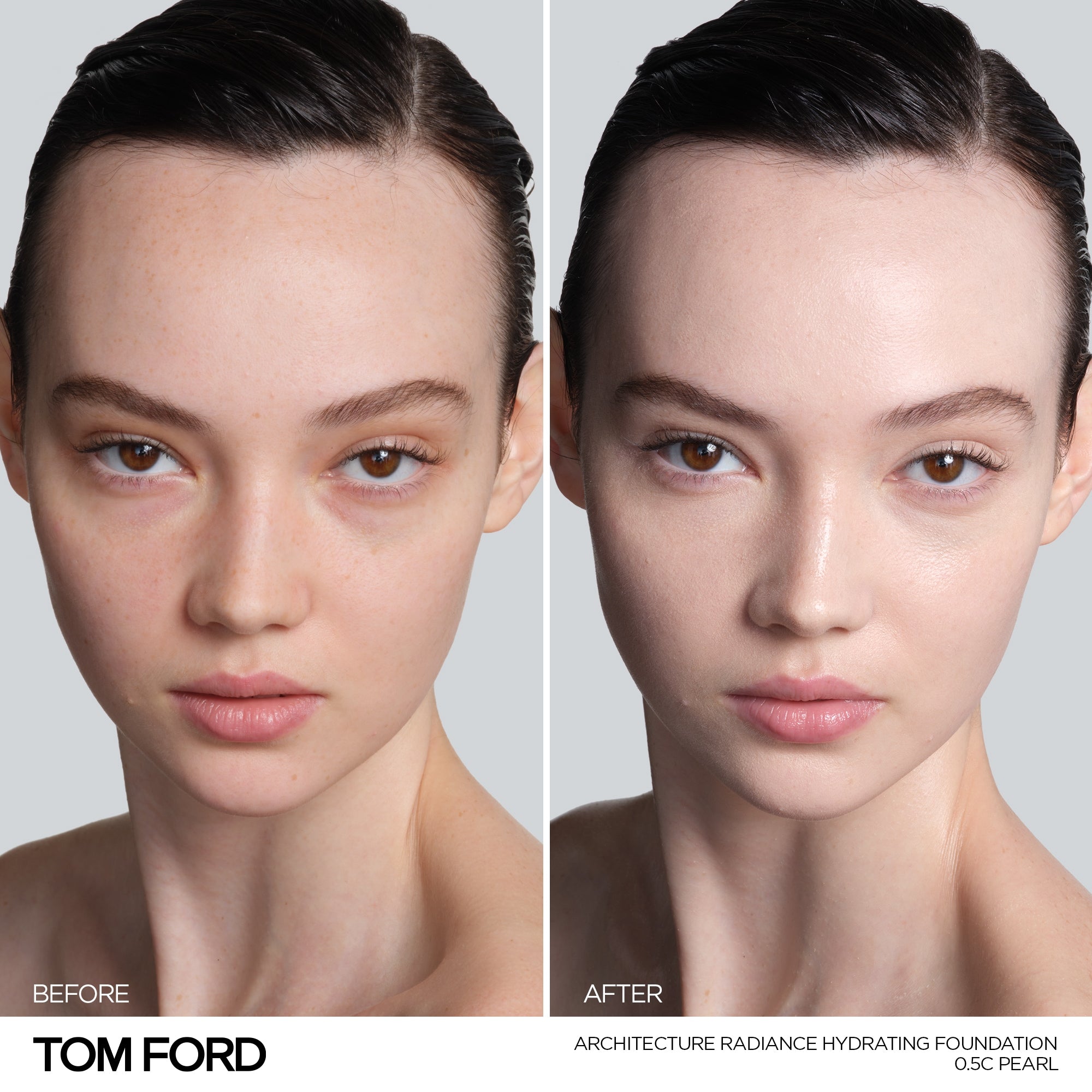 Architecture Radiance Hydrating Foundation Broad Spectrum SPF 50+, 30.0 ml, 0.5C Pearl, 0.5C, Model, light