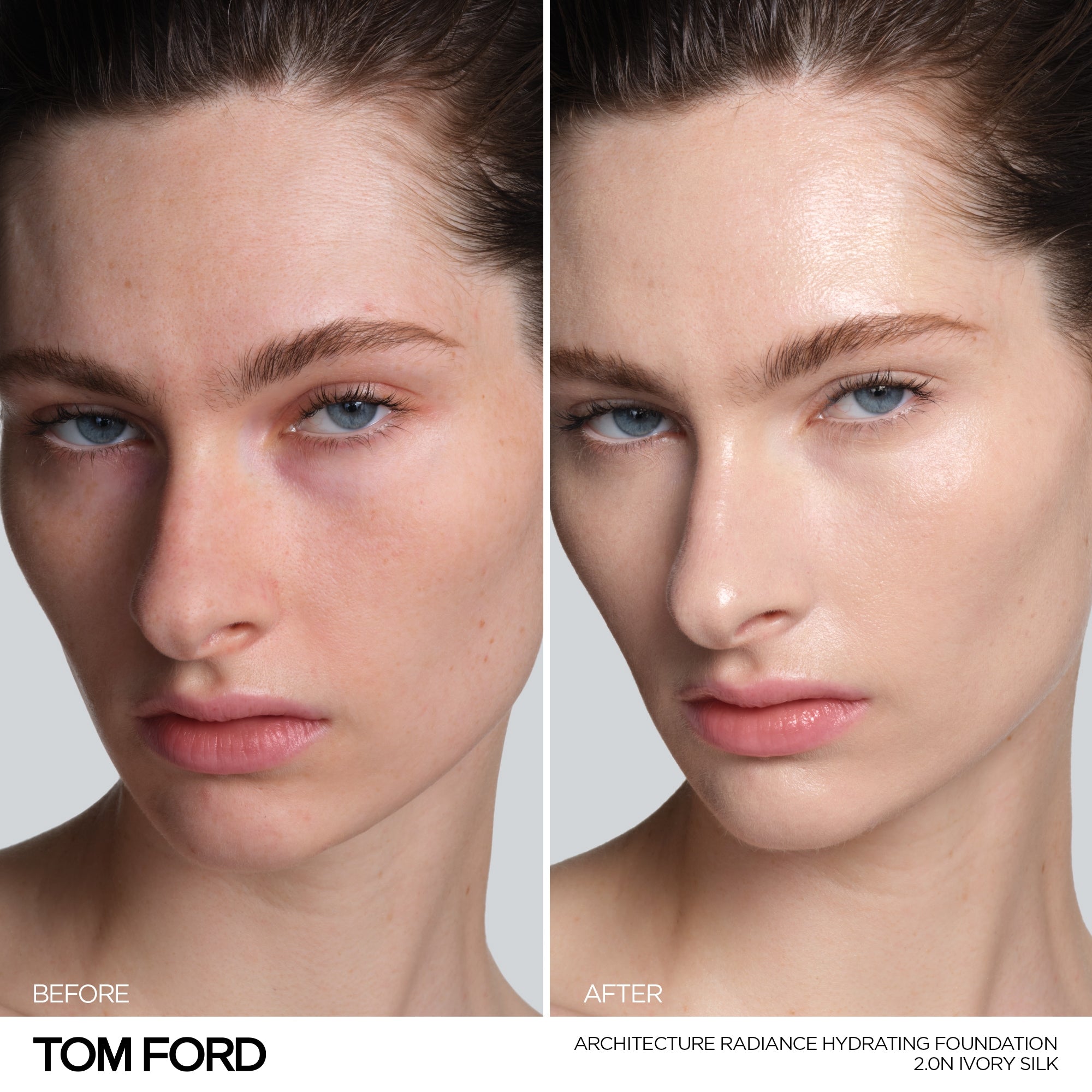 Architecture Radiance Hydrating Foundation Broad Spectrum SPF 50+, 30.0 ml, 2.0N Ivory Silk, 2.0N, Model, light