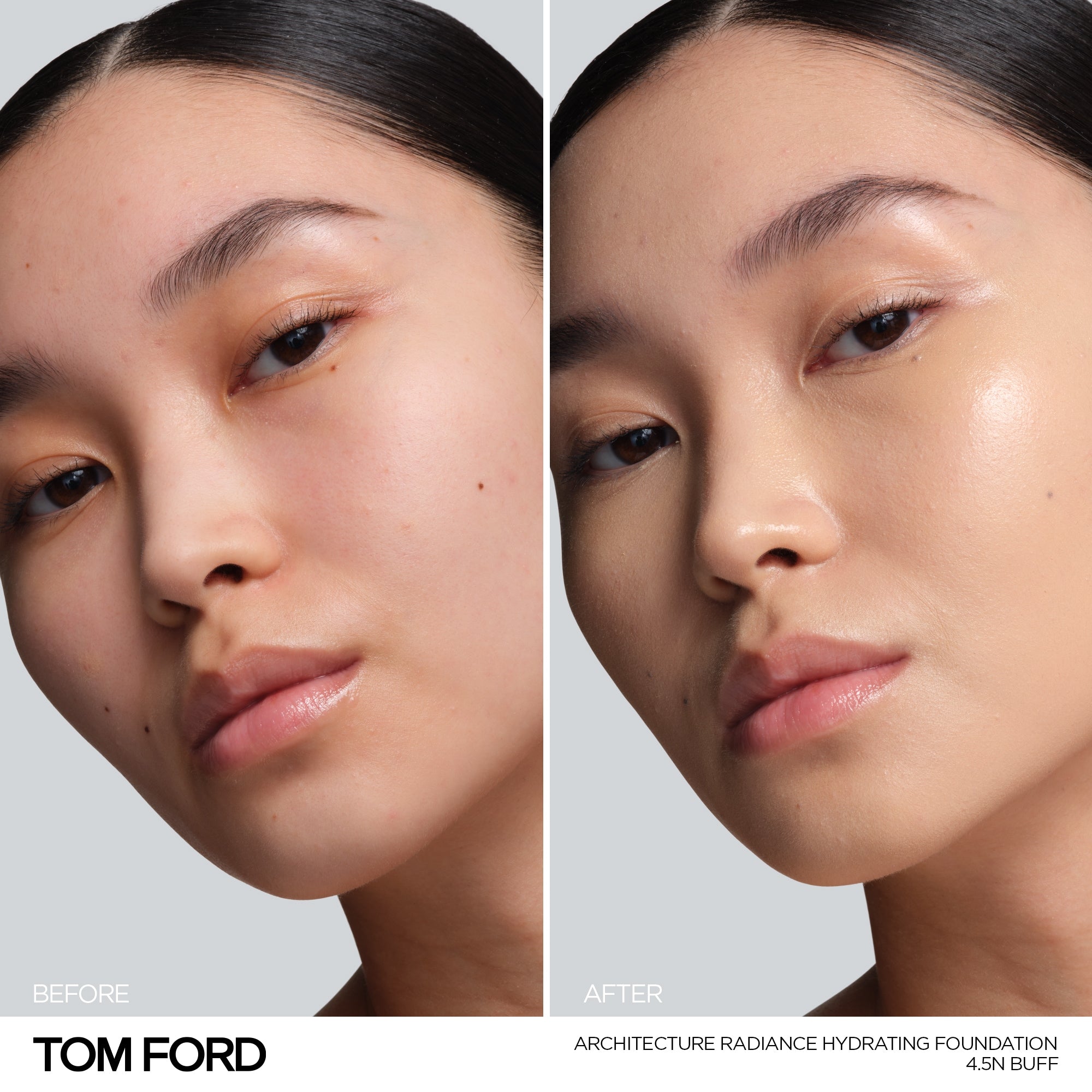 Architecture Radiance Hydrating Foundation Broad Spectrum SPF 50+, 30.0 ml, 4.5N Buff, 4.5N, Model, light