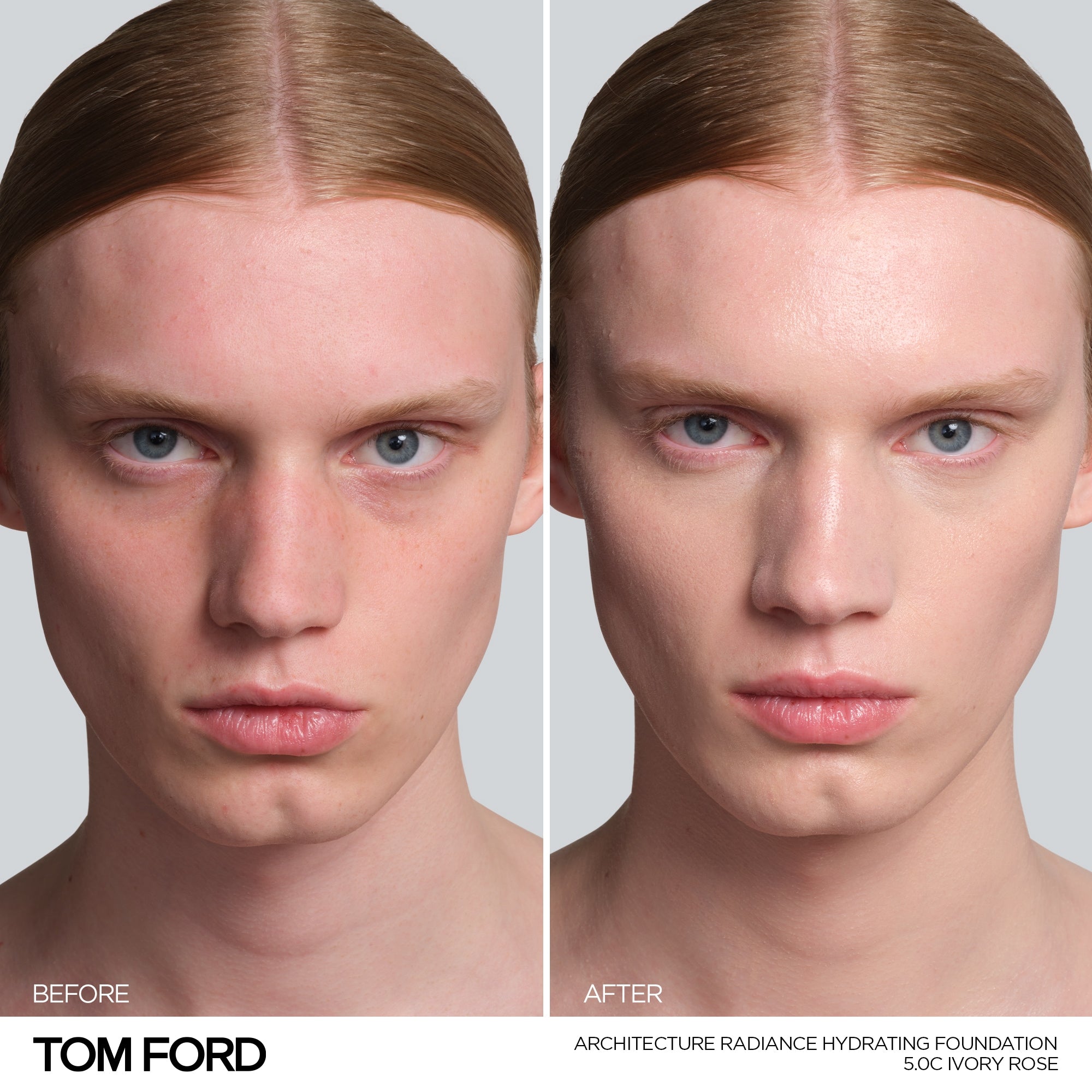 Architecture Radiance Hydrating Foundation Broad Spectrum SPF 50+, 30.0 ml, 5.0C Ivory Rose, 5.0C, Model, light