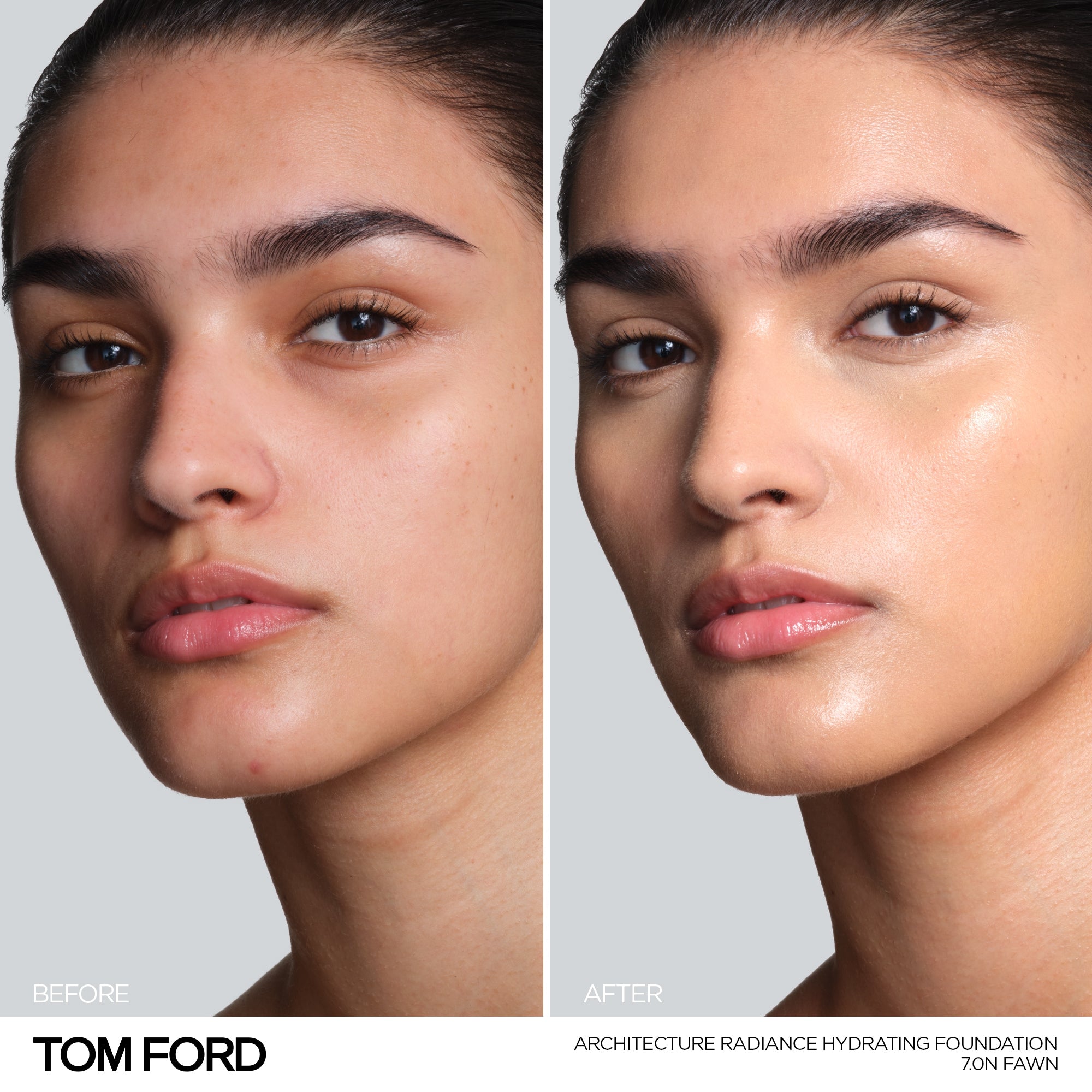Architecture Radiance Hydrating Foundation Broad Spectrum SPF 50+, 30.0 ml, 7.0N Fawn, 7.0N, Model, light