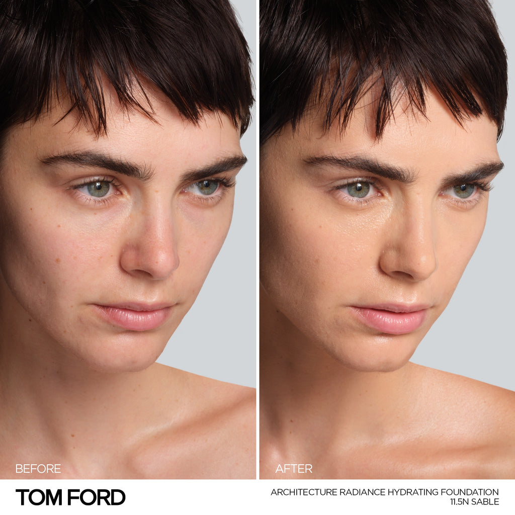 Architecture Radiance Hydrating Foundation Broad Spectrum SPF 50+, 30.0 ml, 11.5W Sable, 11.5W, Model, medium