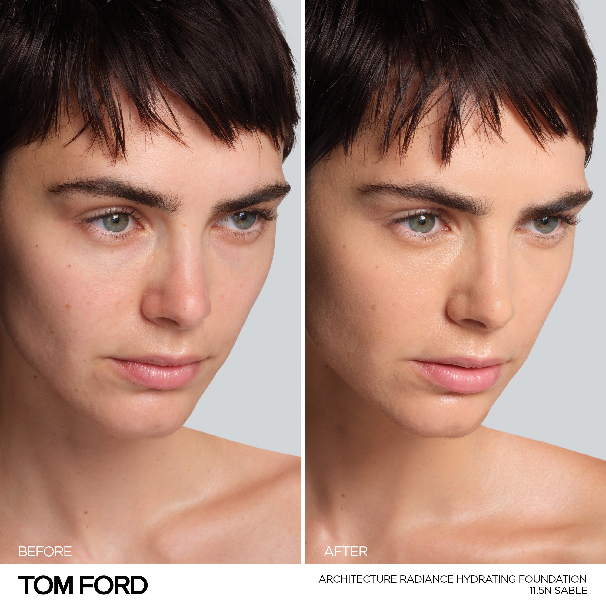 Architecture Radiance Hydrating Foundation Broad Spectrum SPF 50+, 30.0 ml, 11.5W Sable, 11.5W, Model, medium