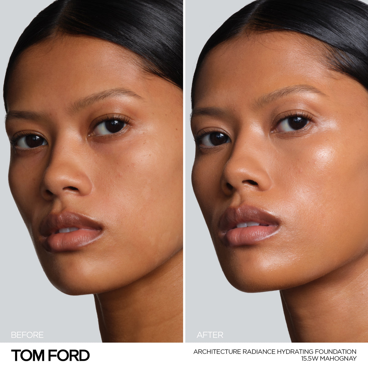 Architecture Radiance Hydrating Foundation Broad Spectrum SPF 50+, 30.0 ml, 15.5W Mahogany, 15.5W, Model, medium