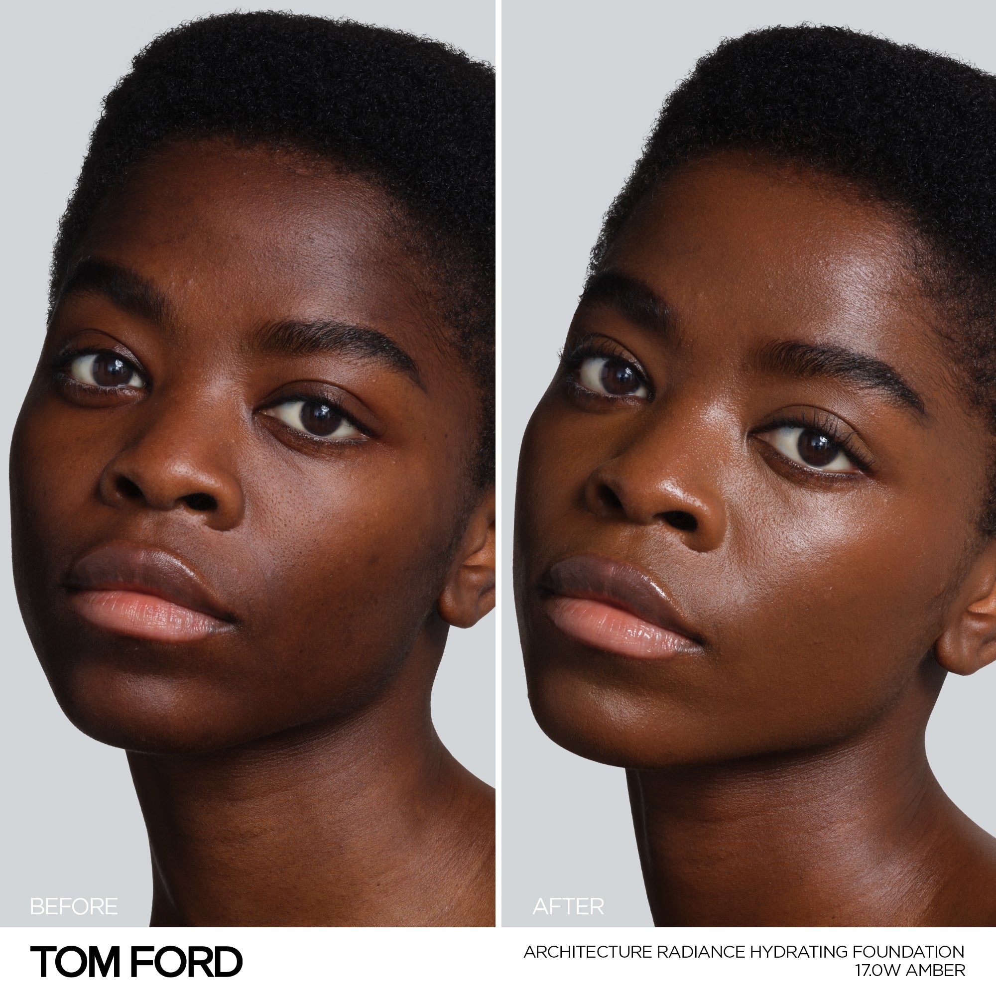 Architecture Radiance Hydrating Foundation Broad Spectrum SPF 50+, 30.0 ml, 17.0W Amber, 17.0W, Model, deep