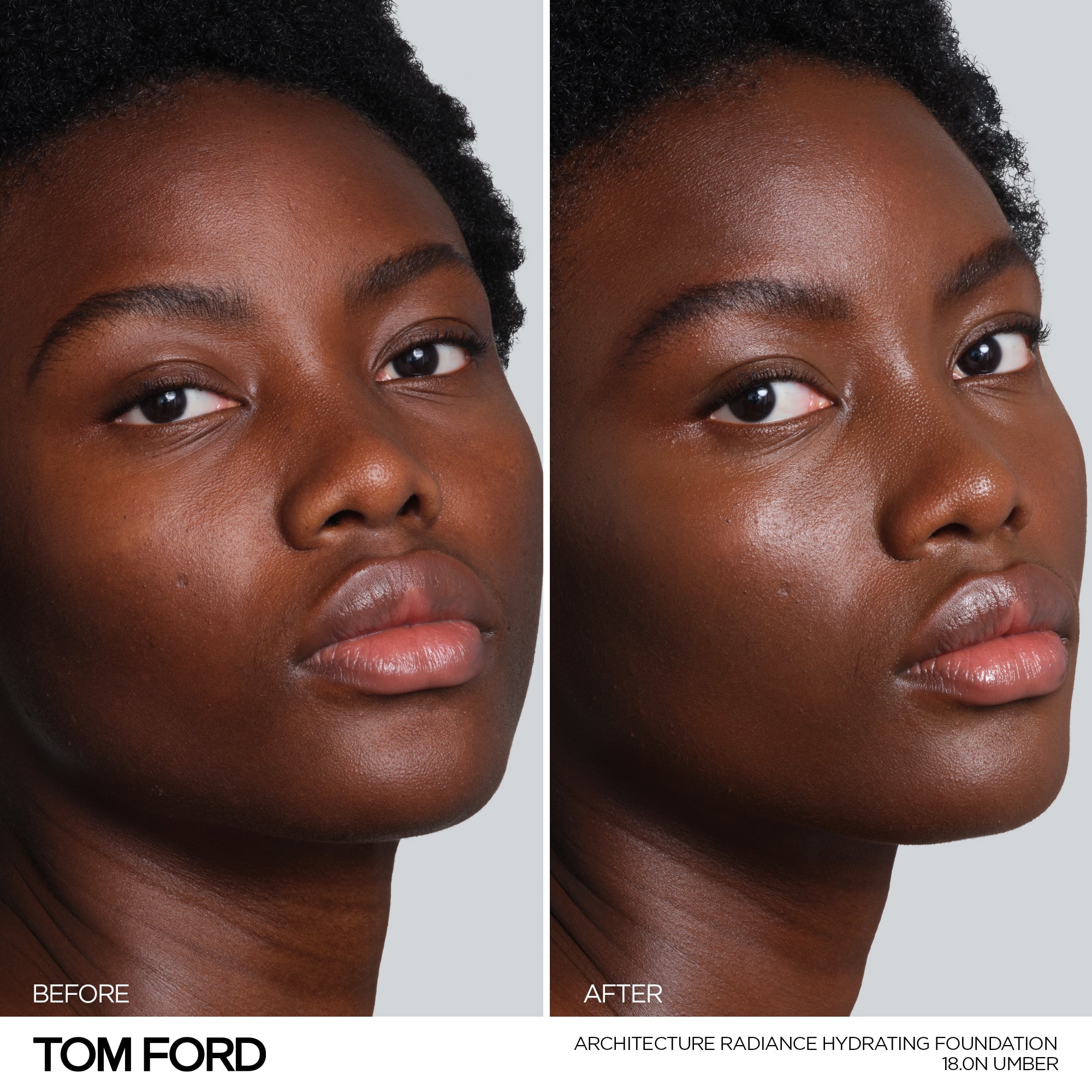 Architecture Radiance Hydrating Foundation Broad Spectrum SPF 50+, 30.0 ml, 18.0N Umber, 18.0N, Model, deep