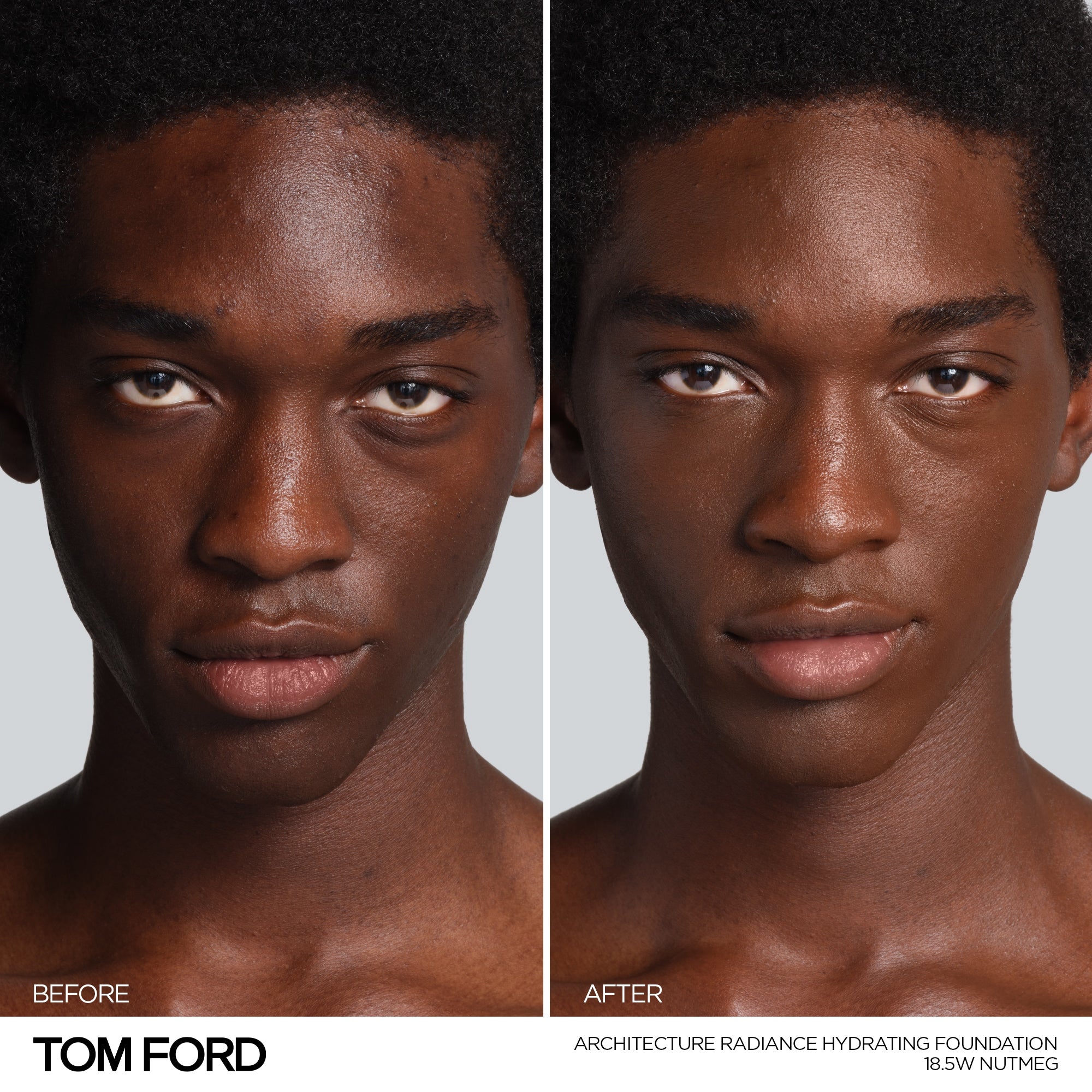 Architecture Radiance Hydrating Foundation Broad Spectrum SPF 50+, 30.0 ml, 18.5W Nutmeg, 18.5W, Model, deep