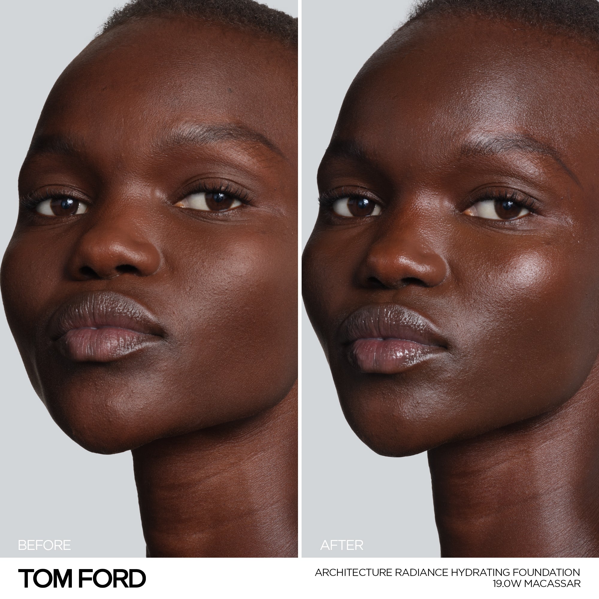 Architecture Radiance Hydrating Foundation Broad Spectrum SPF 50+, 30.0 ml, 19.0W Macassar, 19.0W, Model, deep