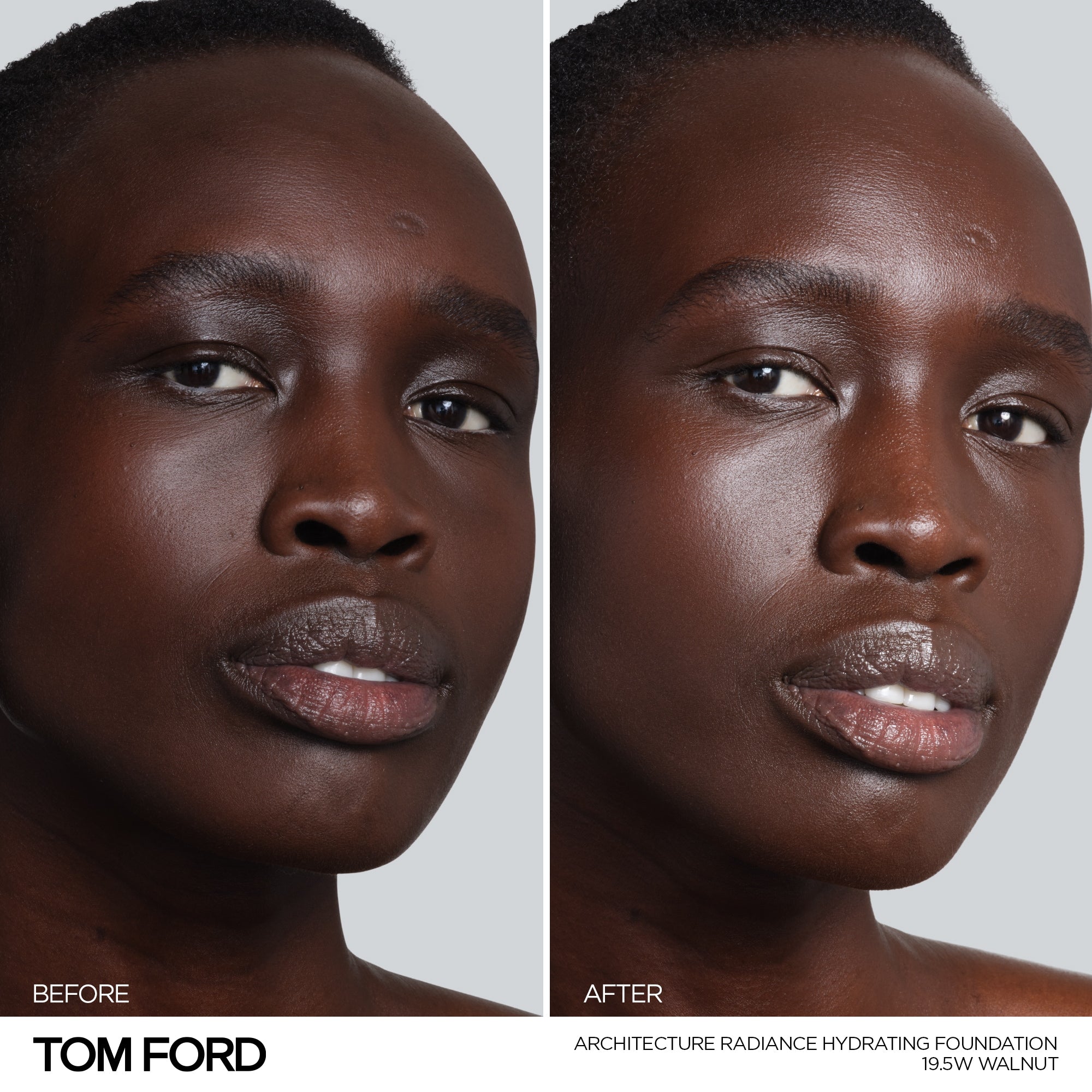 Architecture Radiance Hydrating Foundation Broad Spectrum SPF 50+, 30.0 ml, 19.5W Walnut, 19.5W, Model, deep