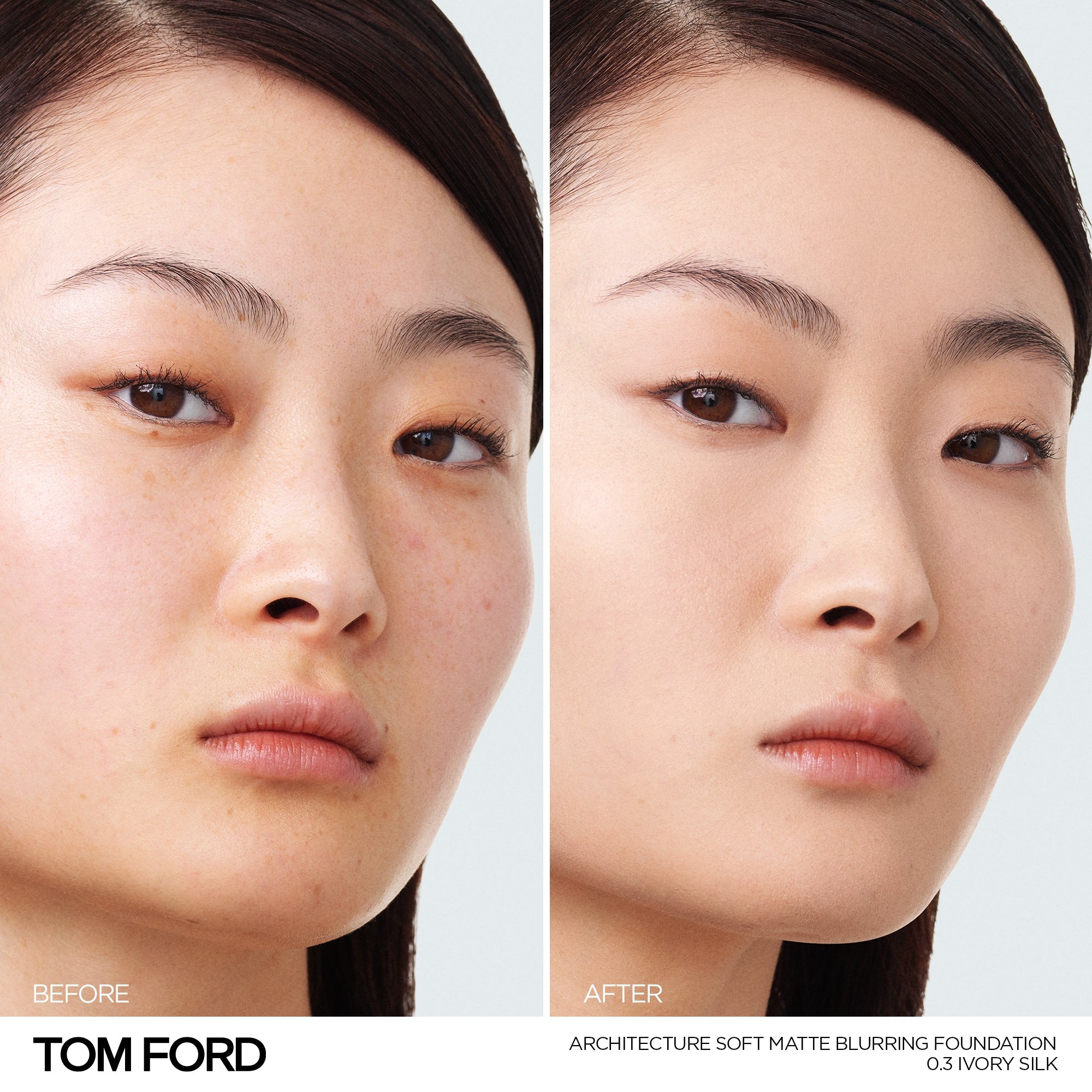 Architecture Soft Matte Blurring Foundation, 30.0 ml, 0.3 Ivory Silk, 0.3, Model, light