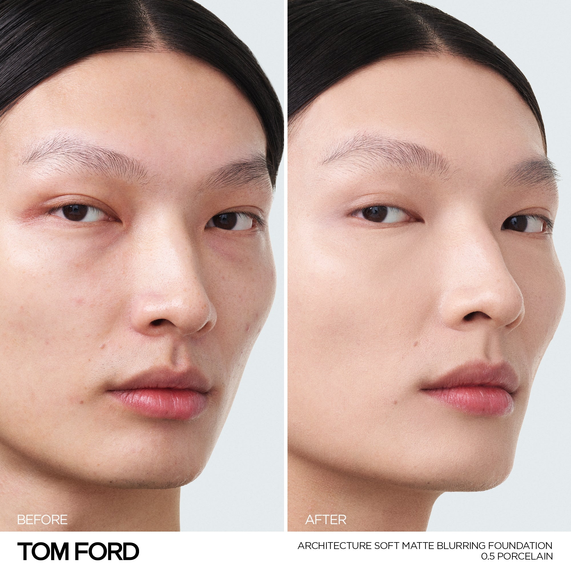 Architecture Soft Matte Blurring Foundation, 30.0 ml, 0.5 Porcelain, 0.5, Model, light