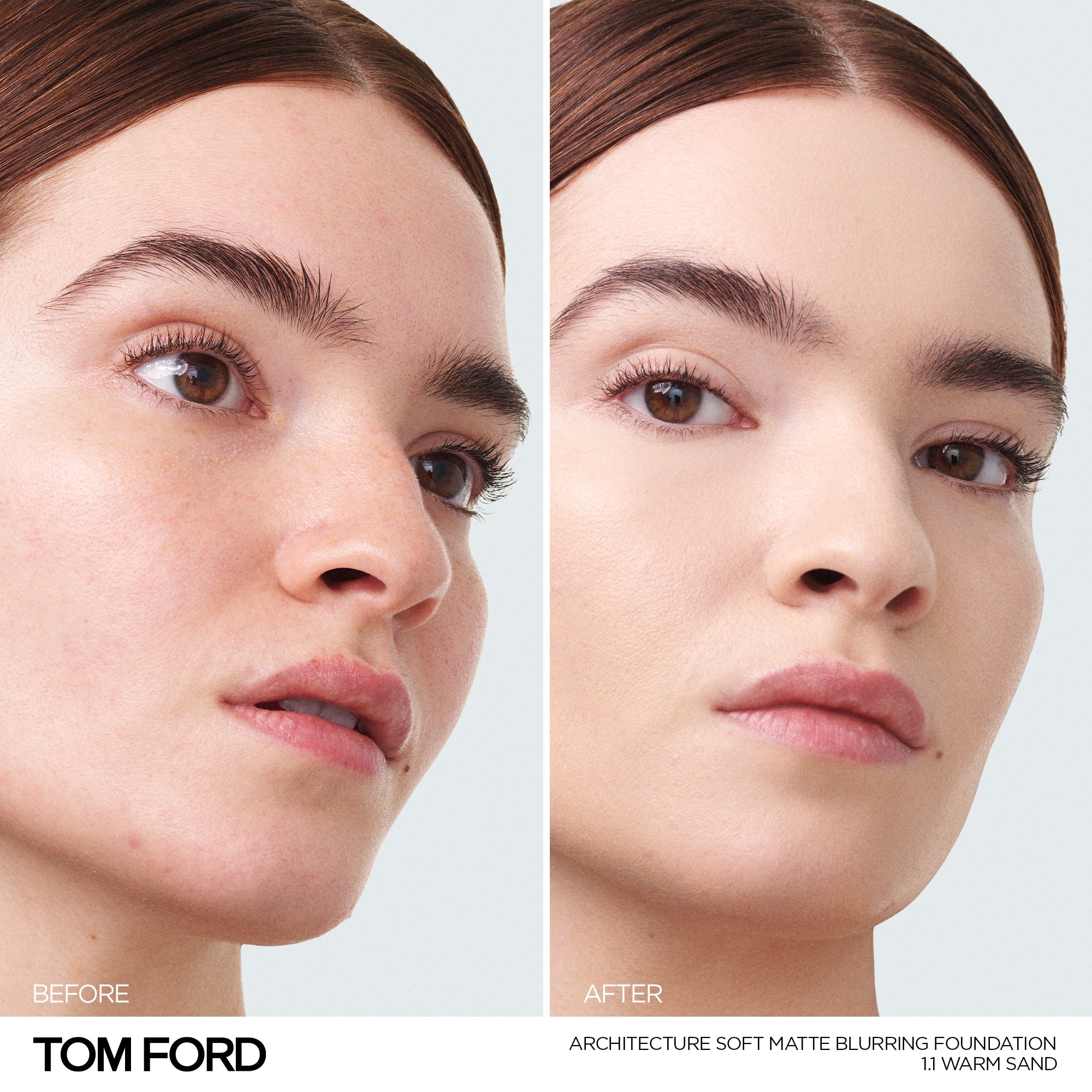 Architecture Soft Matte Blurring Foundation, 30.0 ml, 1.1 Warm Sand, 1.1, Model, light