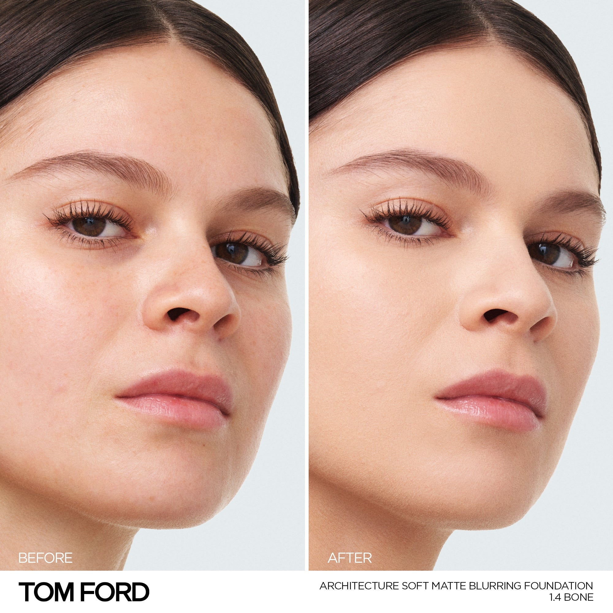 Architecture Soft Matte Blurring Foundation, 30.0 ml, 1.4 Bone, 1.4, Model, light