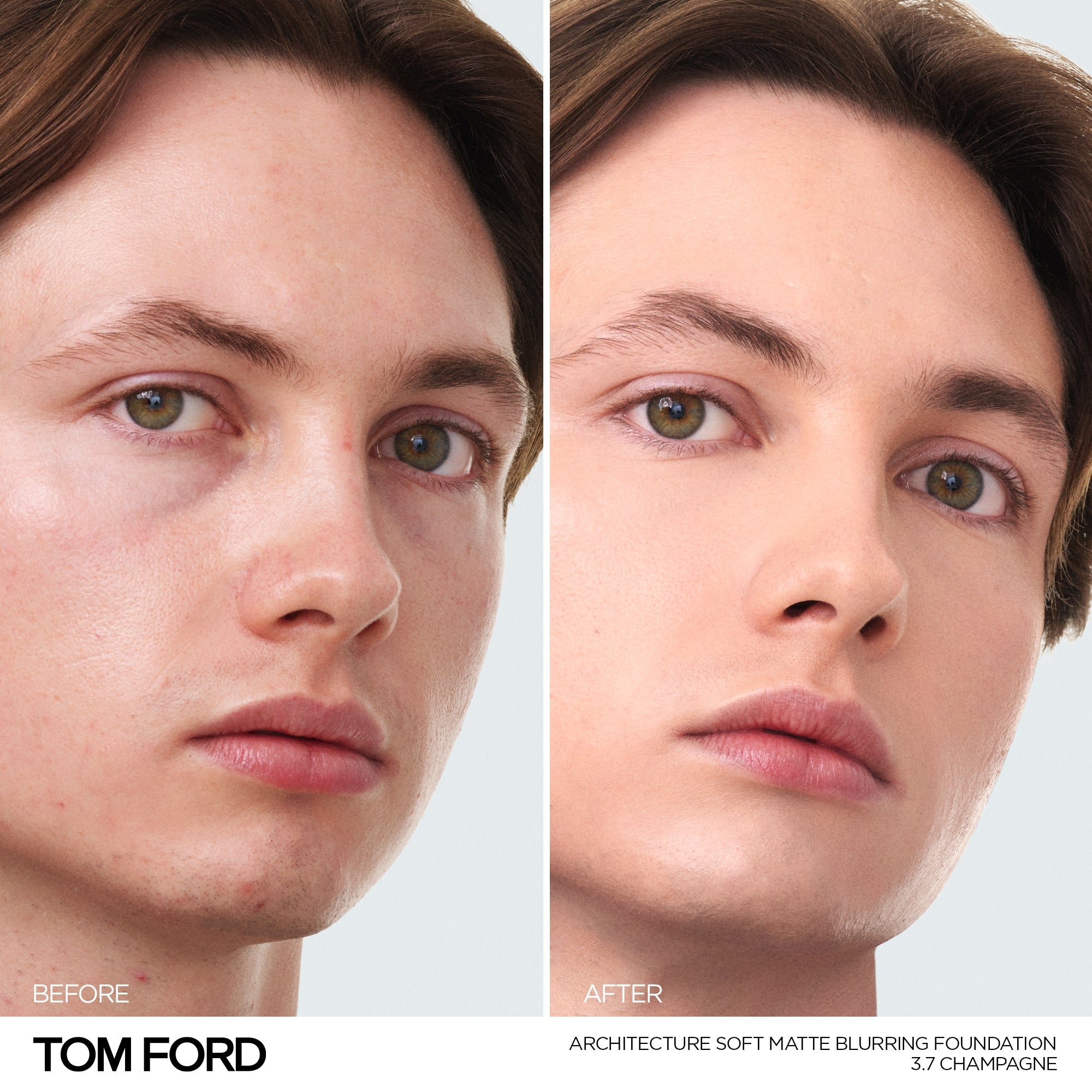 Architecture Soft Matte Blurring Foundation, 30.0 ml, 3.7 Champagne, 3.7, Model, light