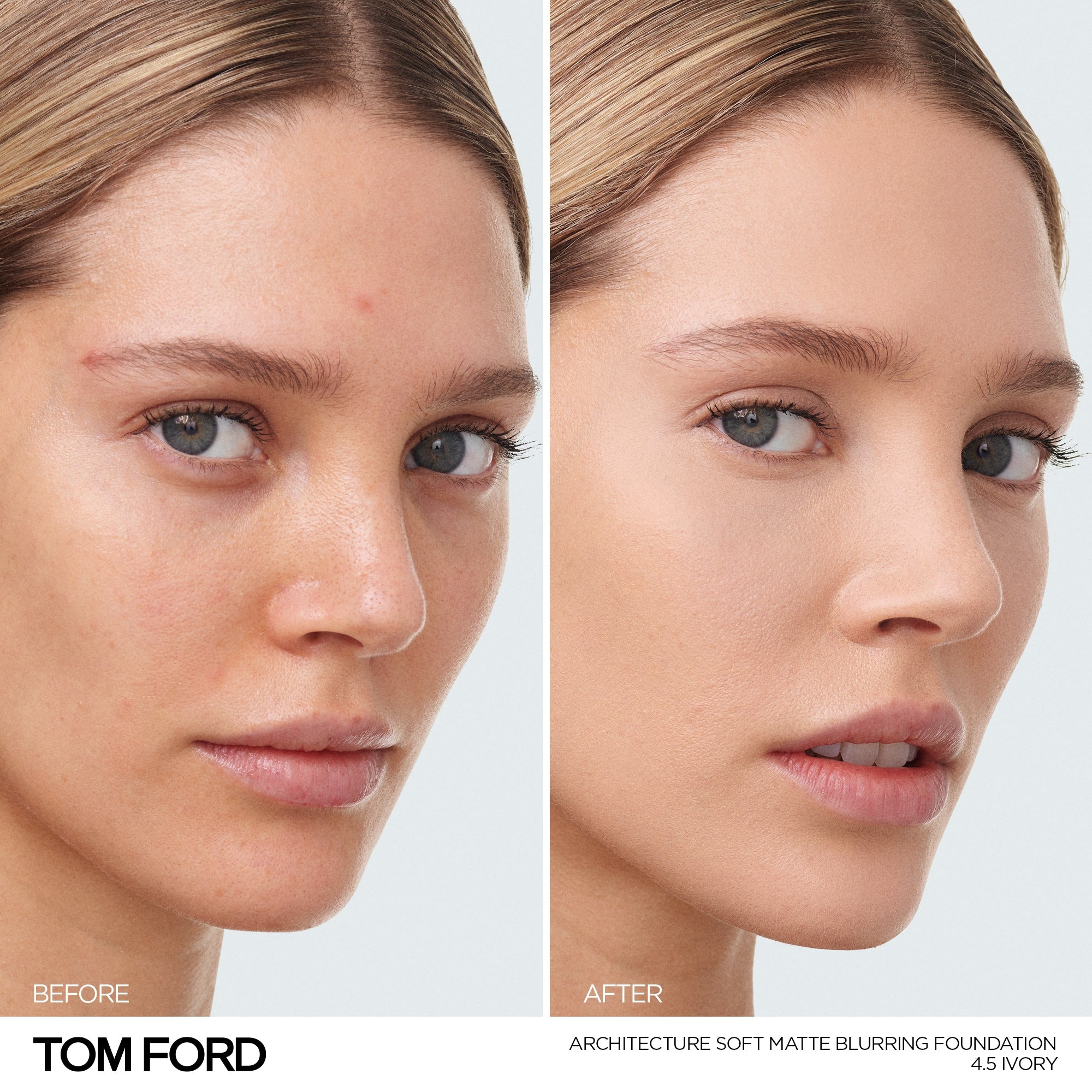 Architecture Soft Matte Blurring Foundation, 30.0 ml, 4.5 Ivory, 4.5, Model, light