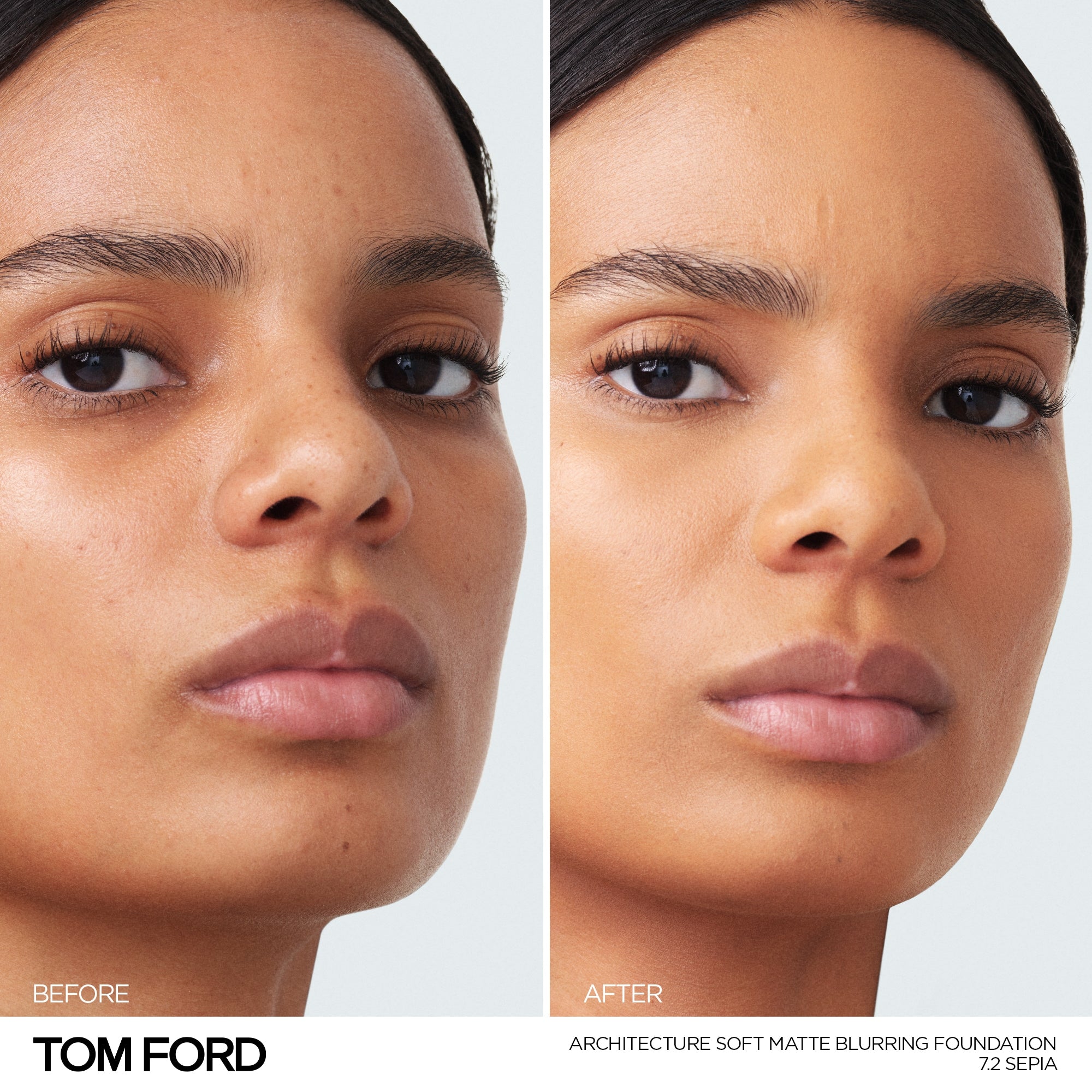 Architecture Soft Matte Blurring Foundation, 30.0 ml, 7.2 Sepia, 7.2, Model, medium