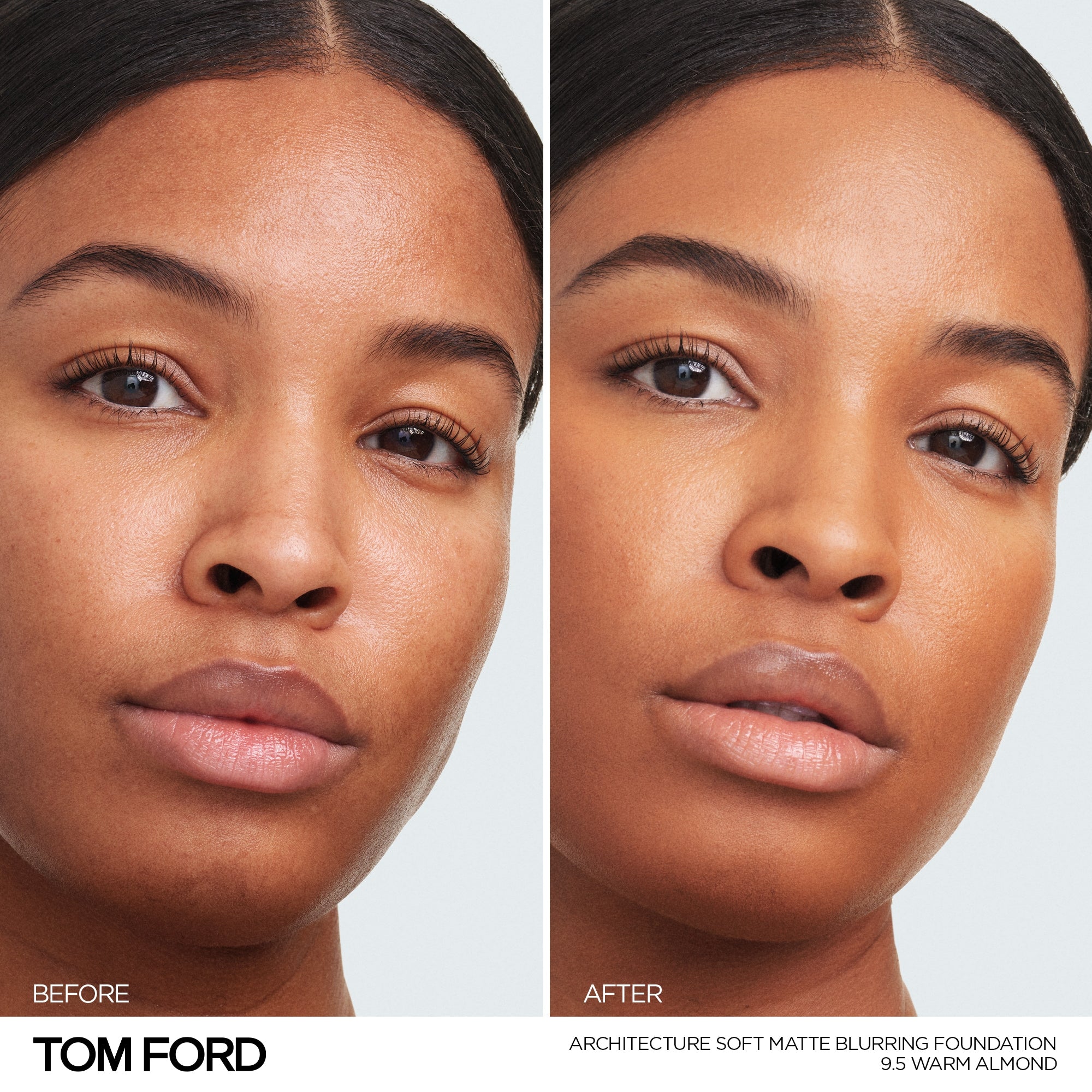 Architecture Soft Matte Blurring Foundation, 30.0 ml, 9.5 Warm Almond, 9.5, Model, deep