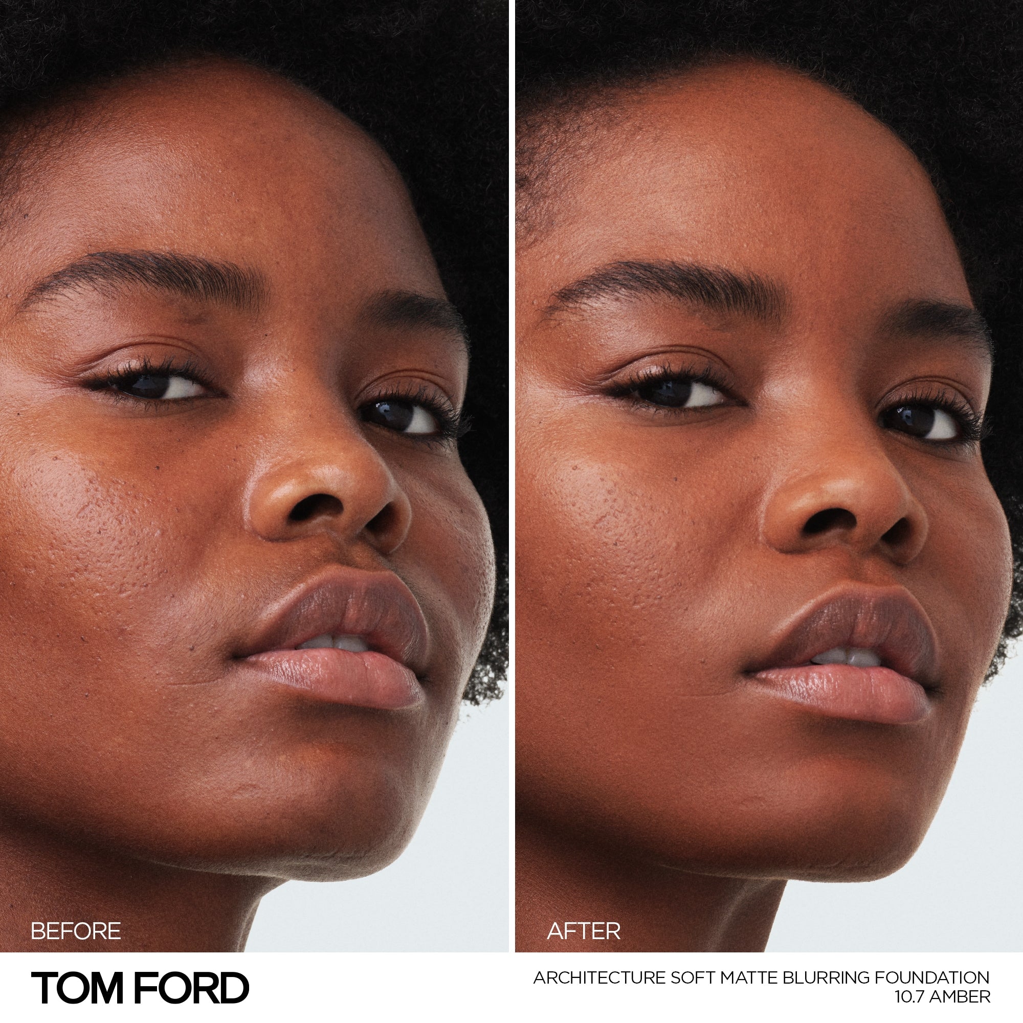 Architecture Soft Matte Blurring Foundation, 30.0 ml, 10.7 Amber, 10.7, Model, deep