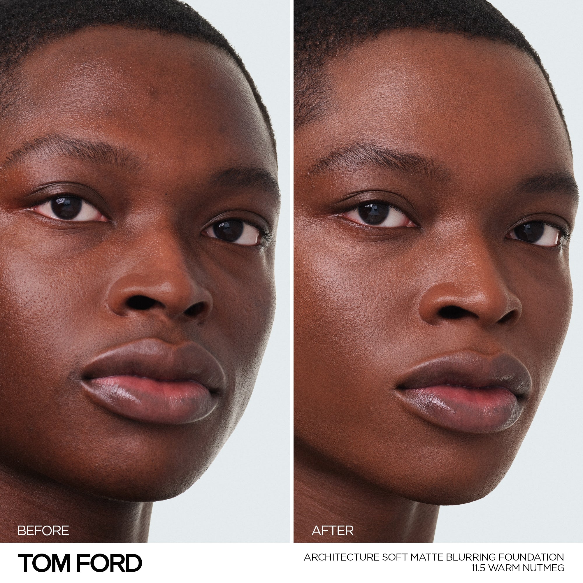 Architecture Soft Matte Blurring Foundation, 30.0 ml, 11.5 Warm Nutmeg, 11.5, Model, deep